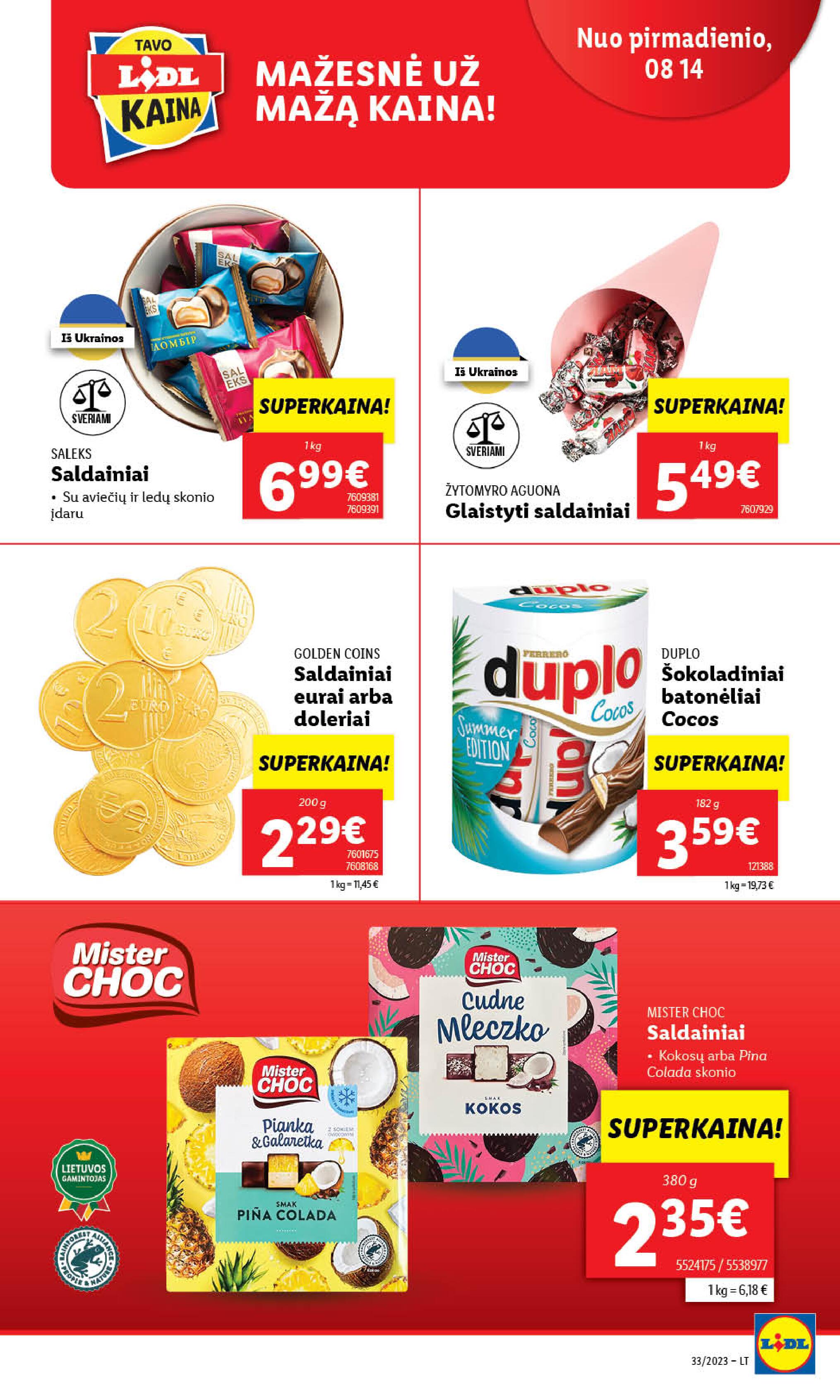 Naujausias LIDL kaininis katalogas 2023.08.14 - 2023.08.20