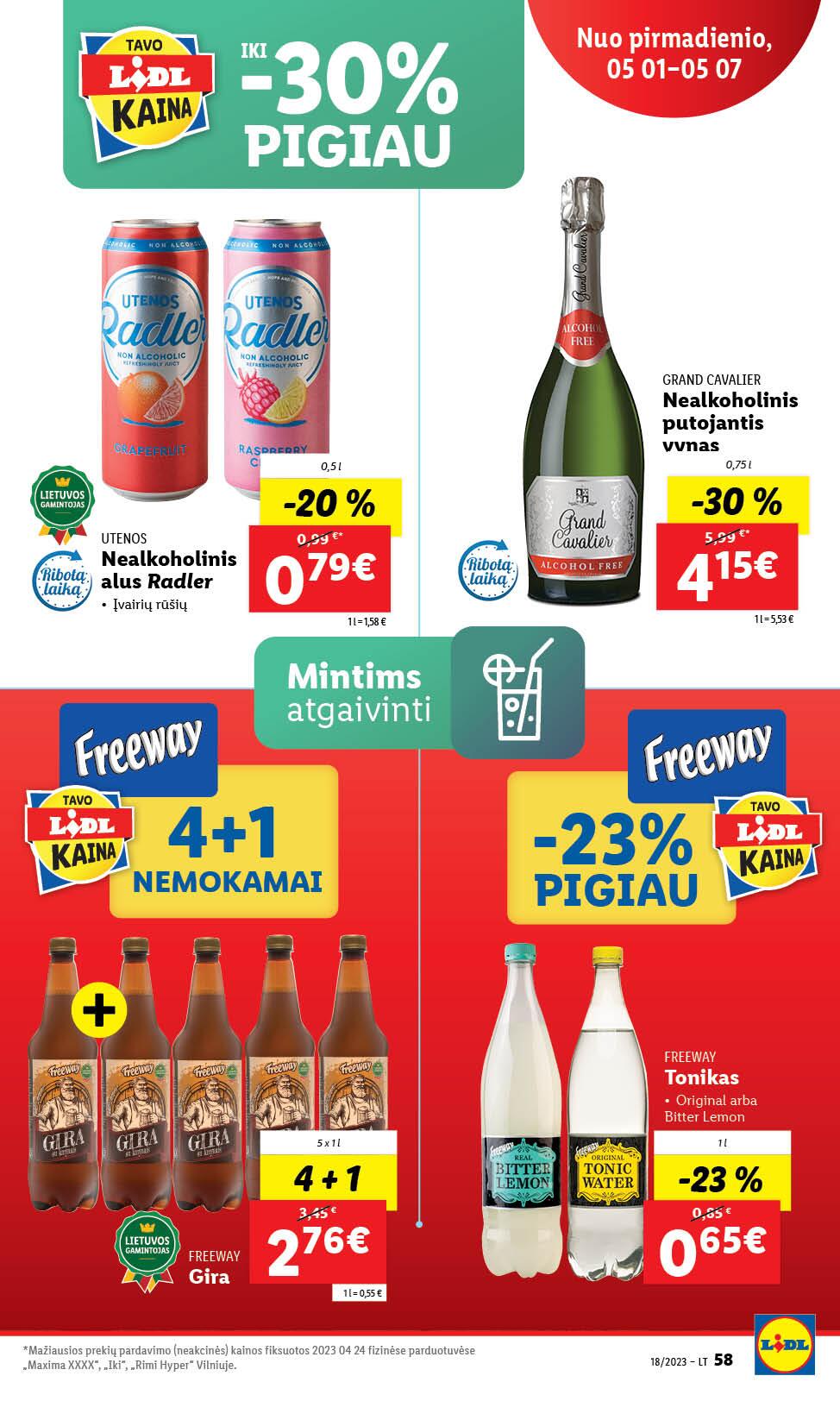 Naujausias LIDL kaininis katalogas 2023.05.01 - 2023.05.07