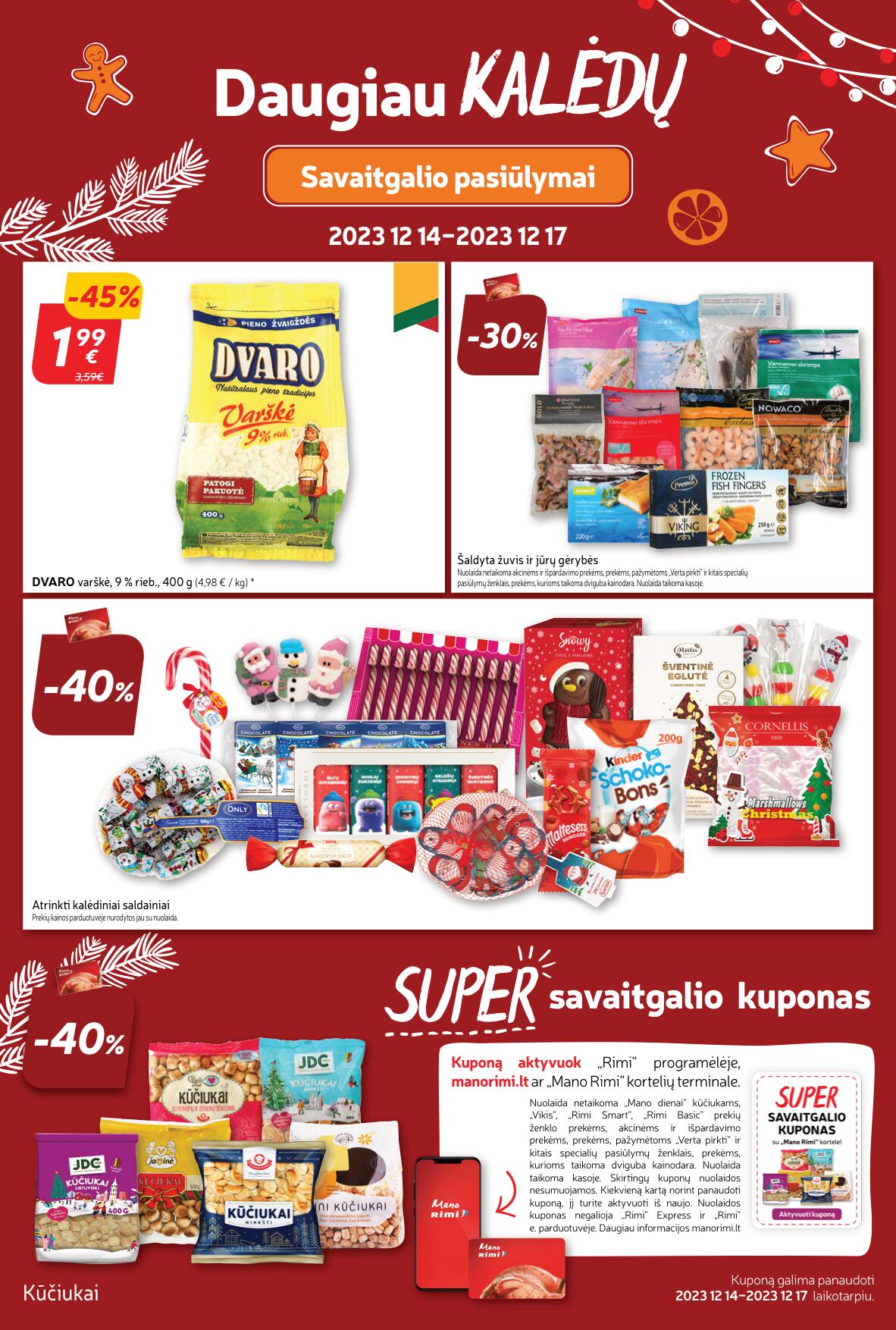 Naujausias RIMI kaininis katalogas 2023.12.12 - 2023.12.18