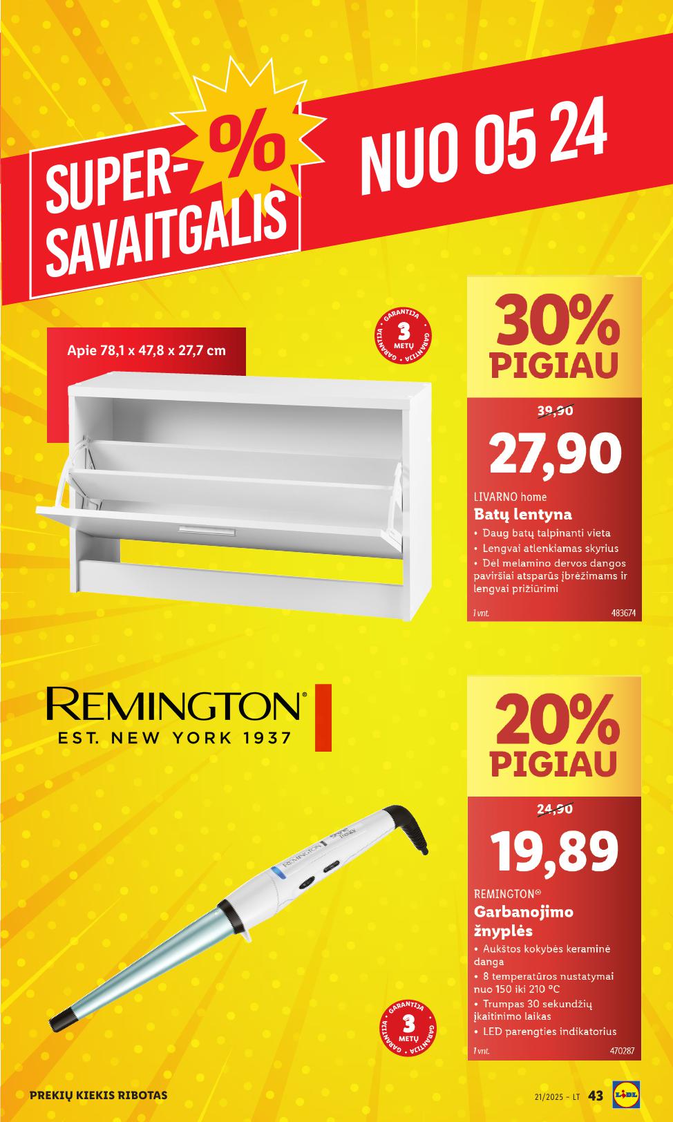 LIDL ne maisto prekių leidinys 2025.05.19 - 2025.05.25