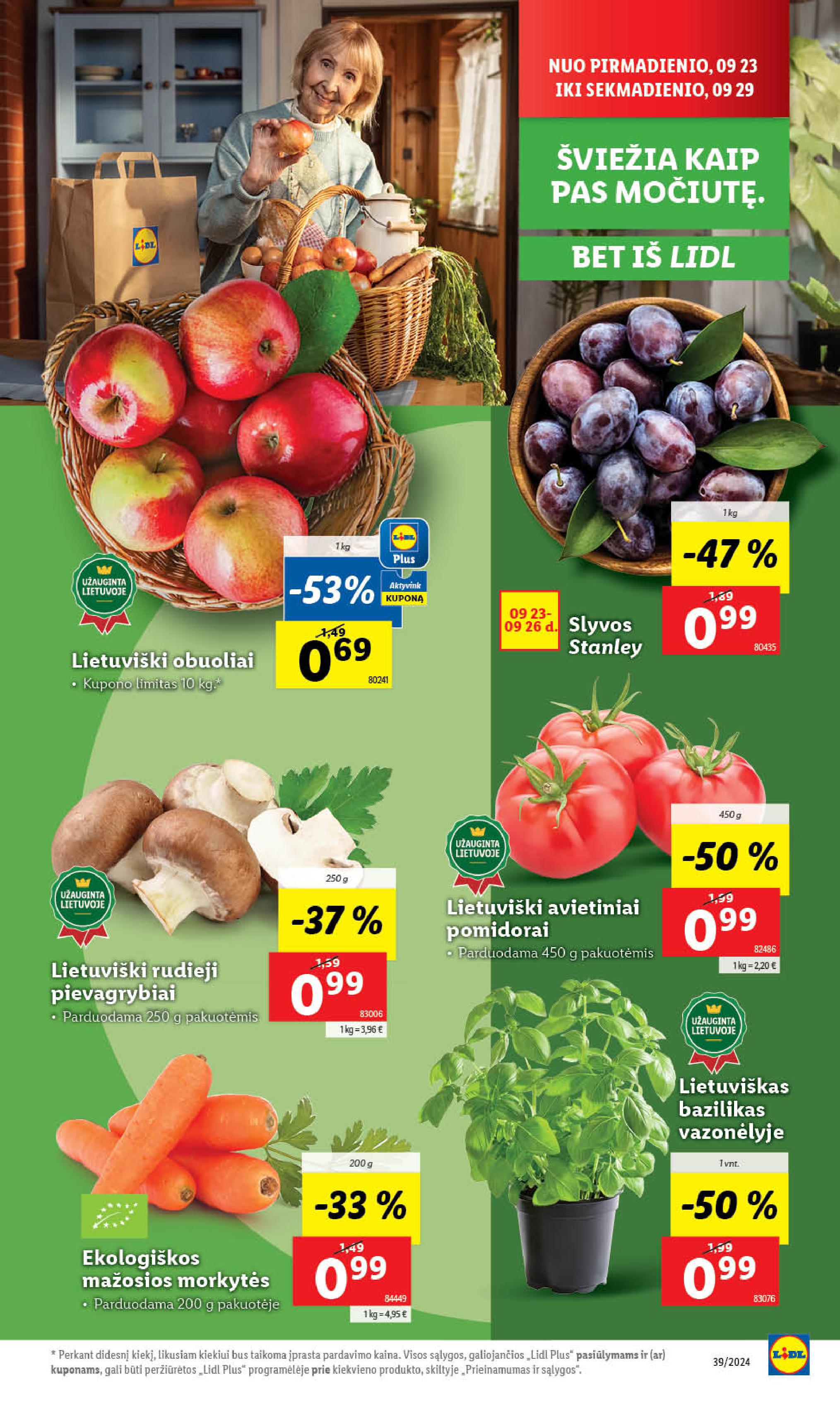 Naujausias LIDL kaininis katalogas 2024.09.23 - 2024.09.29