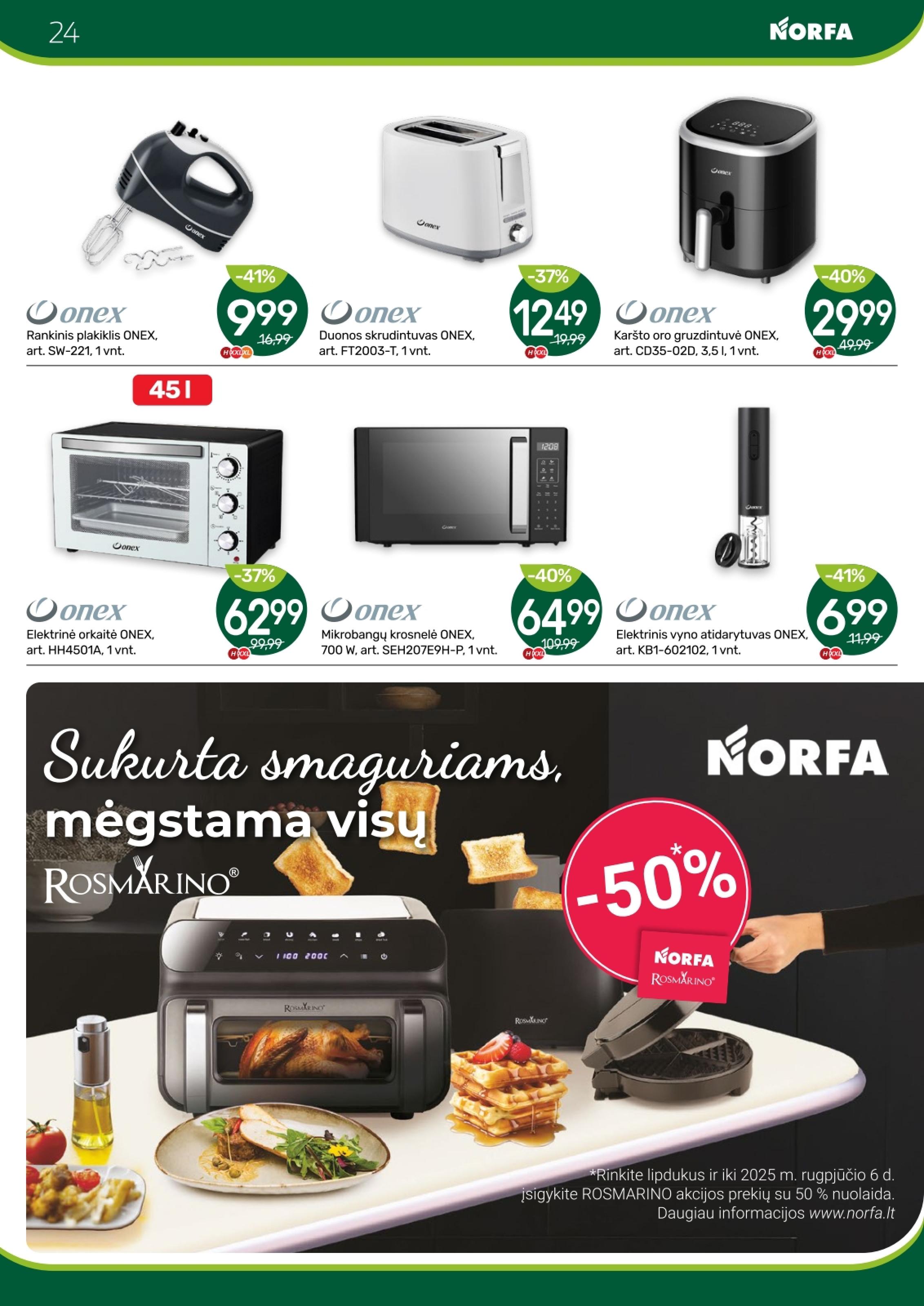 Naujausias NORFA kaininis katalogas 2025.06.12 - 2025.06.25