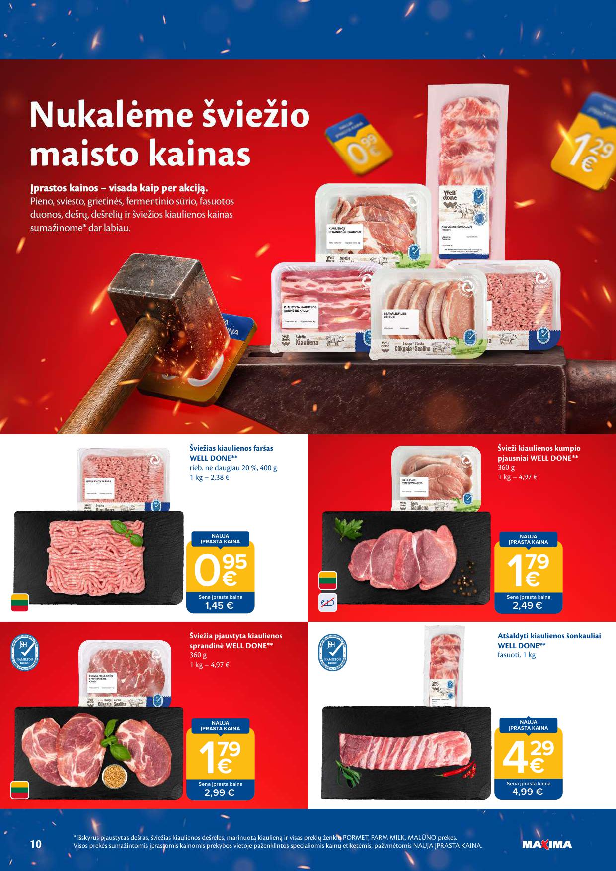 Naujausias MAXIMA kaininis katalogas 2026.08.11 - 2026.08.17