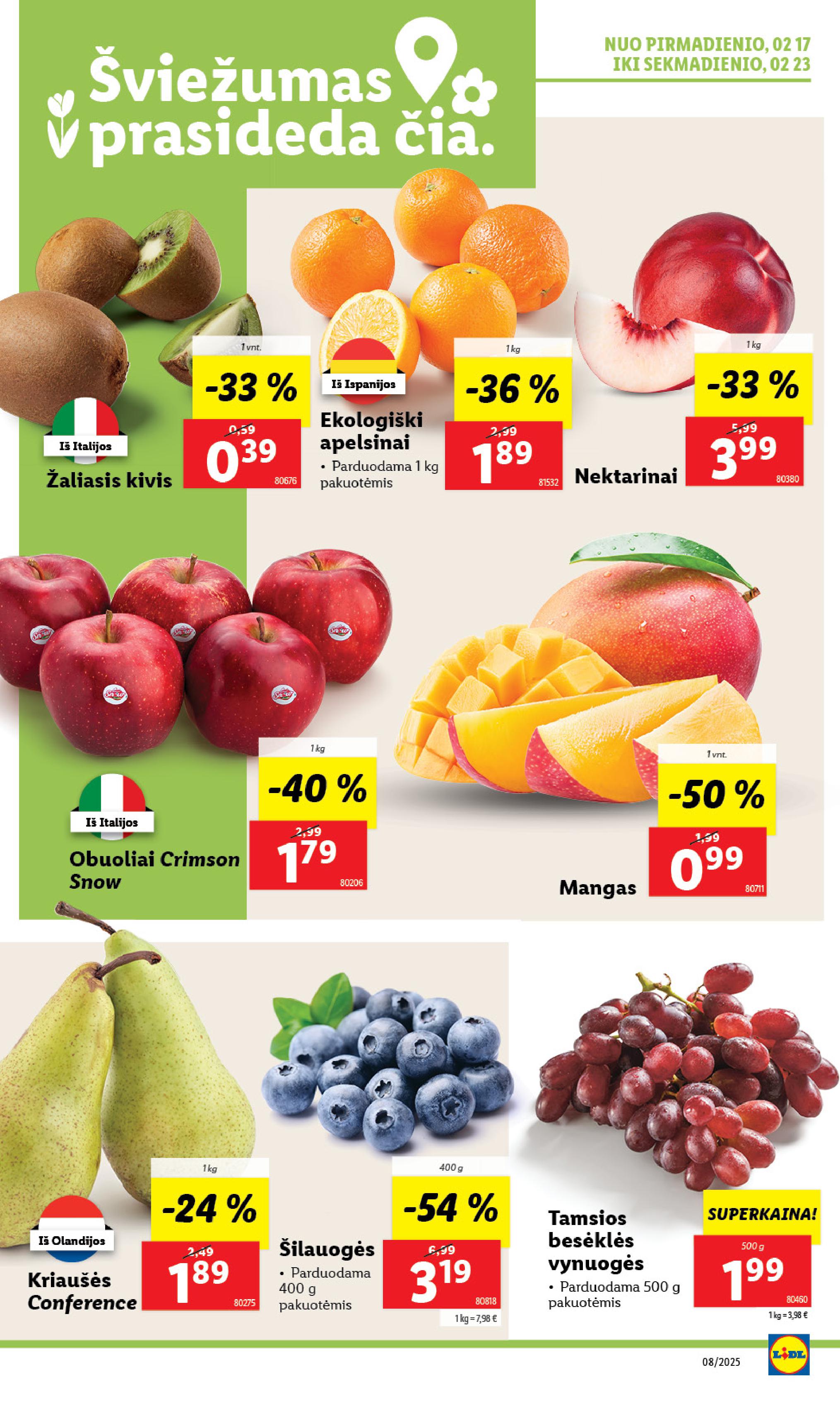 Naujausias LIDL kaininis katalogas 2025.02.17 - 2025.02.23