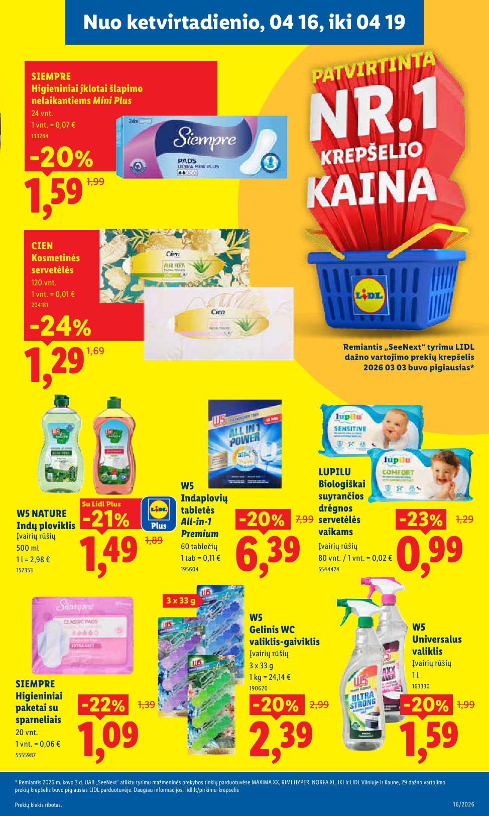 Naujausias LIDL kaininis katalogas 2026.04.13 - 2026.04.19