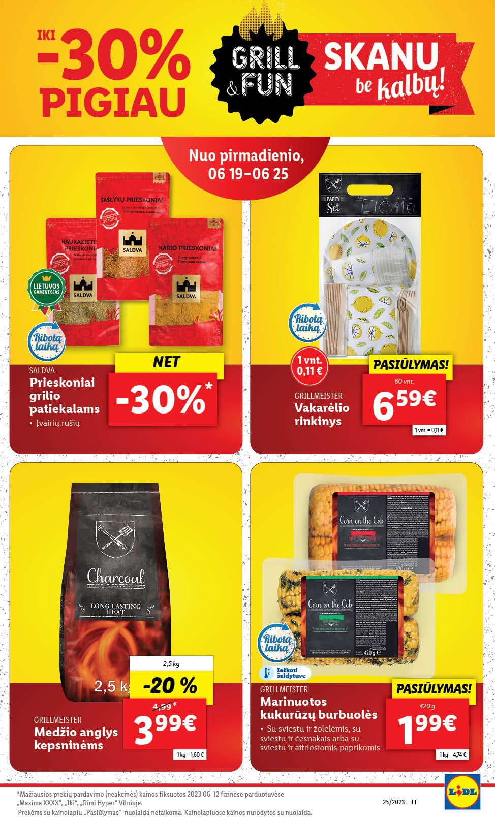 Naujausias LIDL kaininis katalogas 2023.06.19 - 2023.06.25
