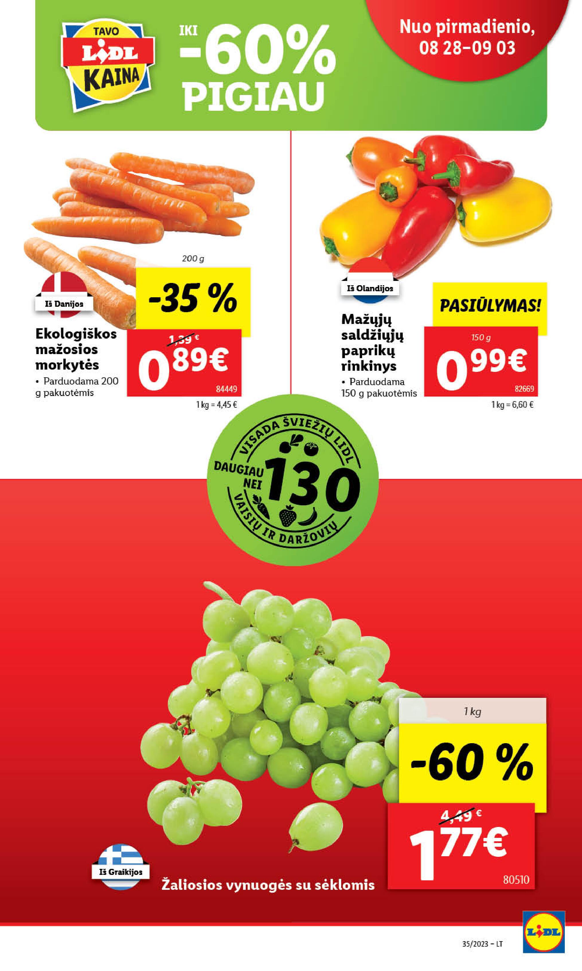 Naujausias LIDL kaininis katalogas 2023.08.28 - 2023.09.03