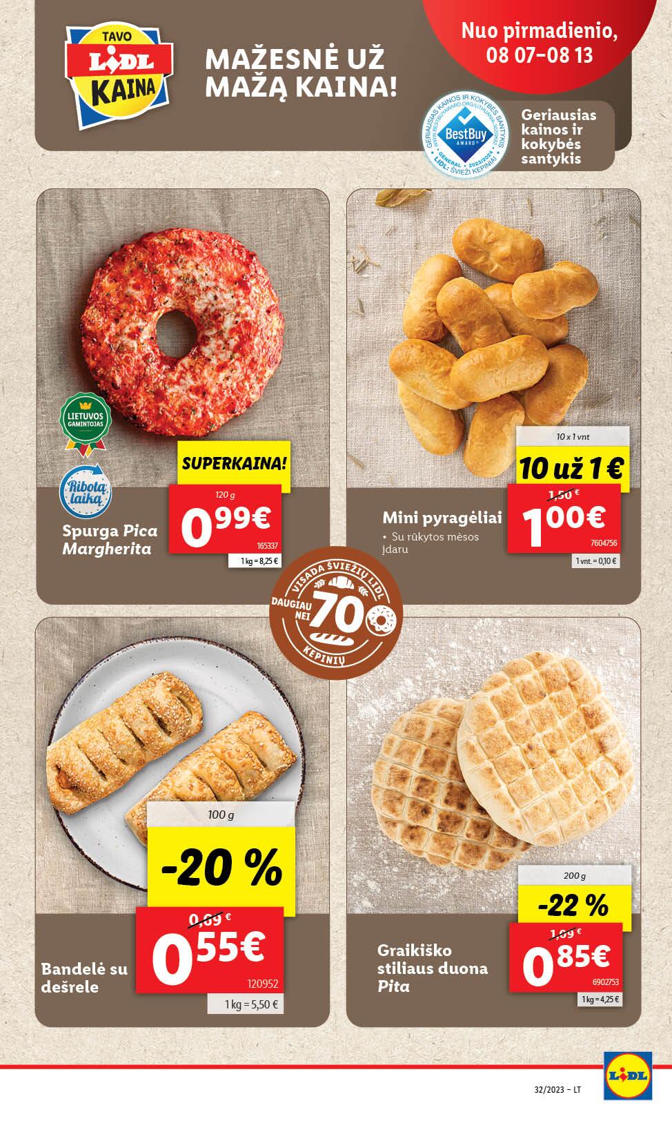 Naujausias LIDL kaininis katalogas 2023.08.07 - 2023.08.13