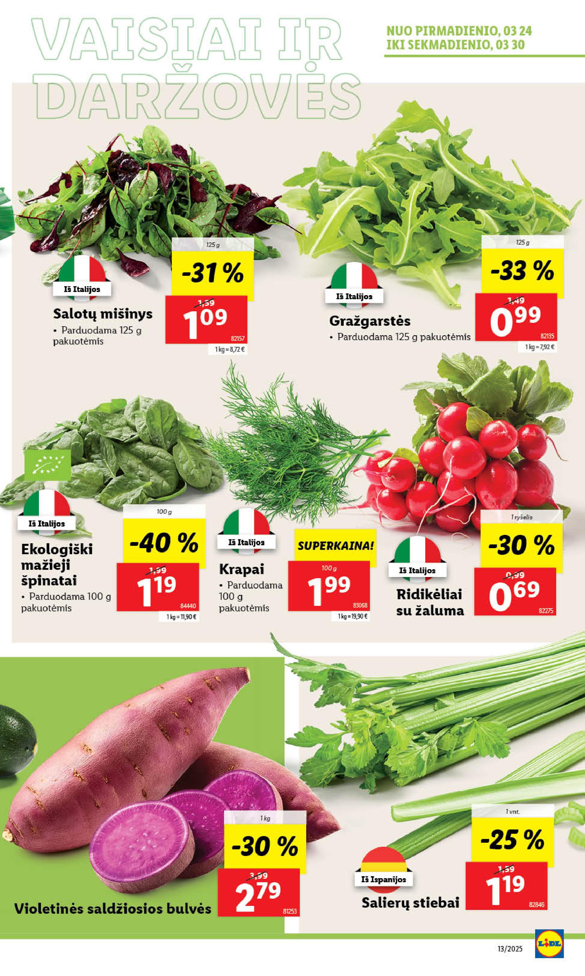 Naujausias LIDL kaininis katalogas 2025.03.24 - 2025.03.30
