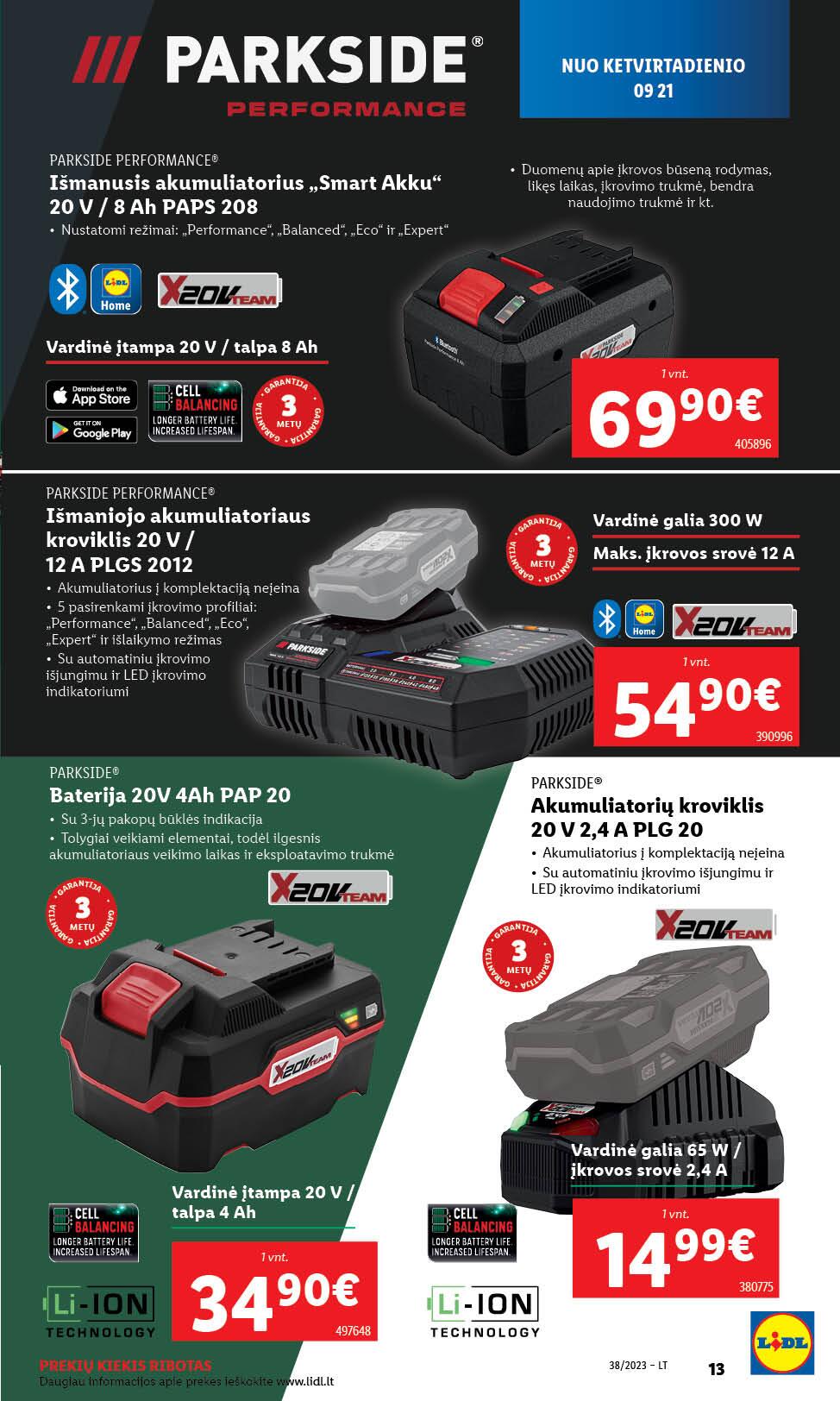 LIDL ne maisto prekių leidinys 2023.09.18 - 2023.09.24.