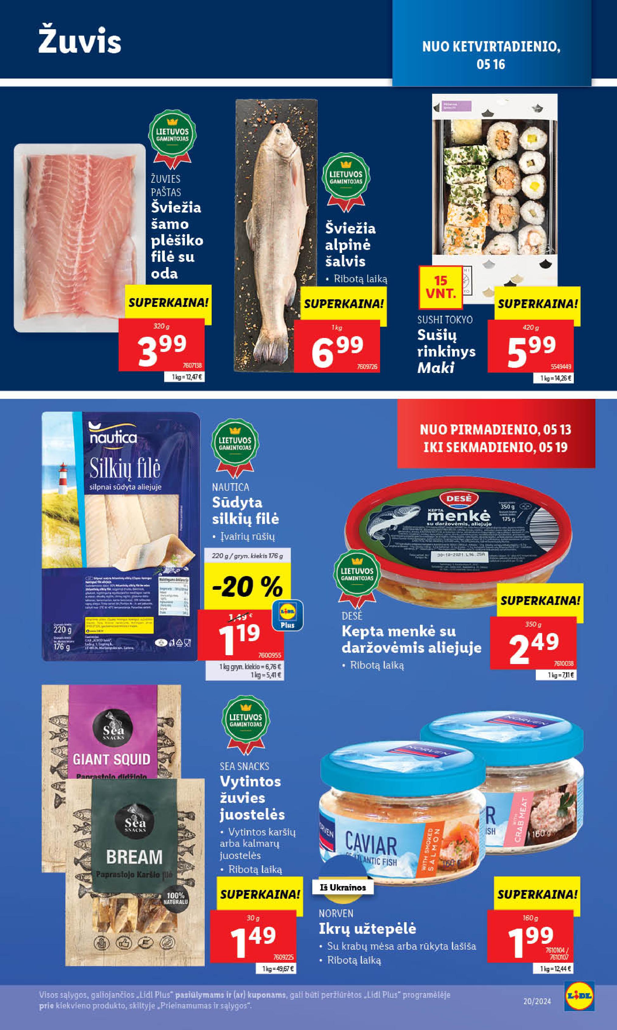 Naujausias LIDL kaininis katalogas 2024.05.13 - 2024.05.19