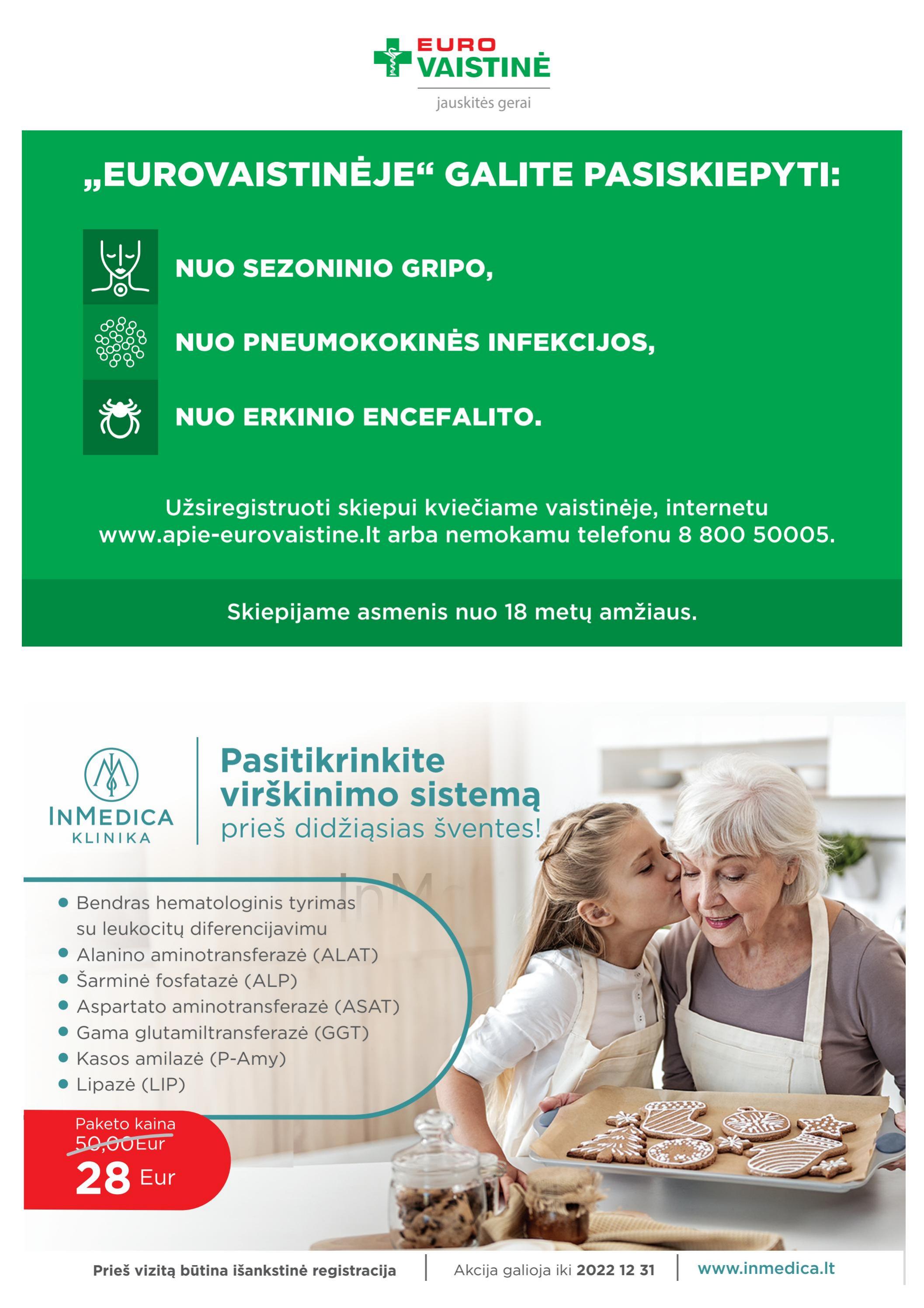 EUROVAISTINĖ akcijų ir nuolaidų leidinys 2022.12.01 - 2022.12.31