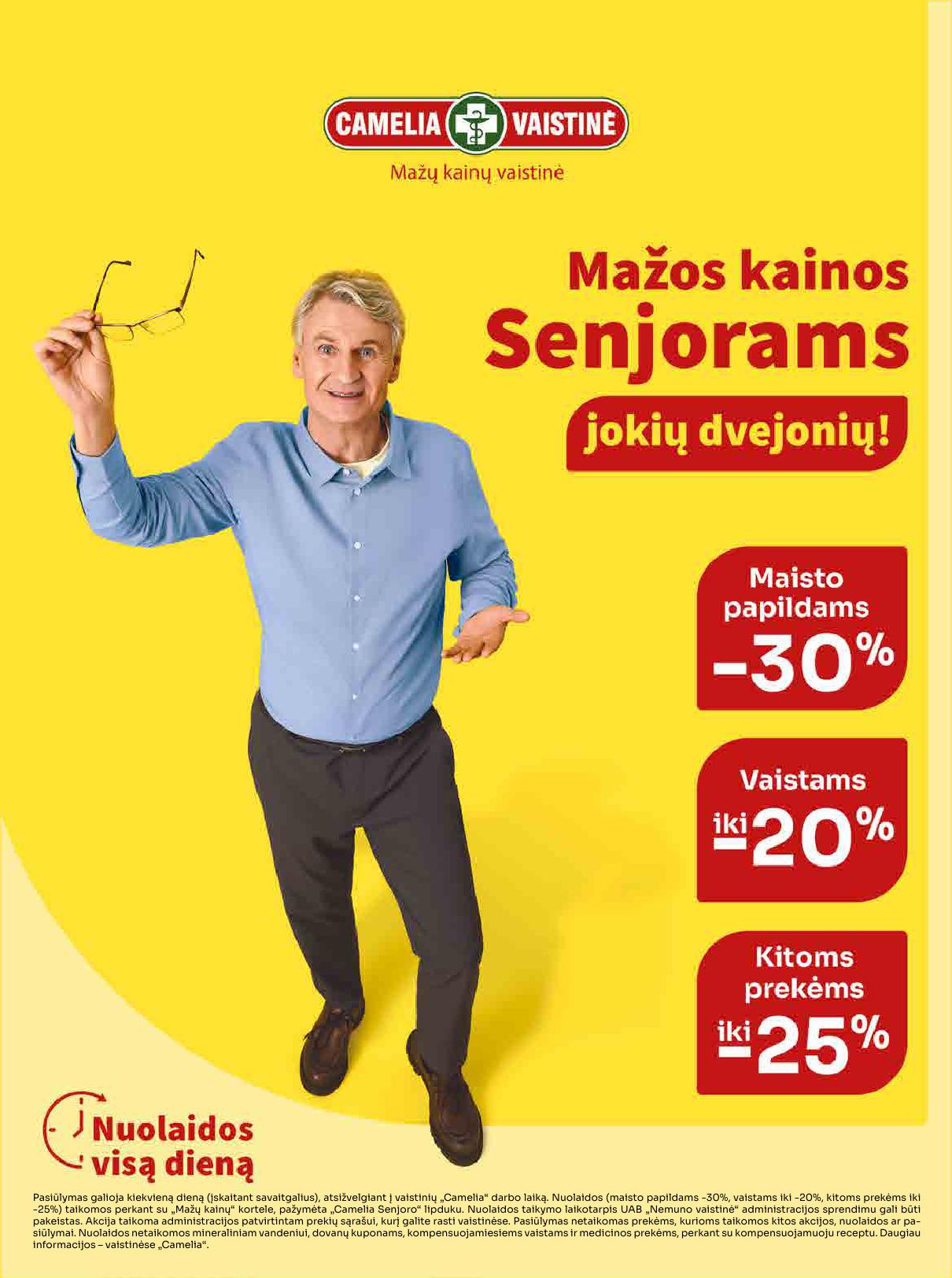 CAMELIA vaistinės akcijų leidinys 2026.07.01 - 2026.07.31