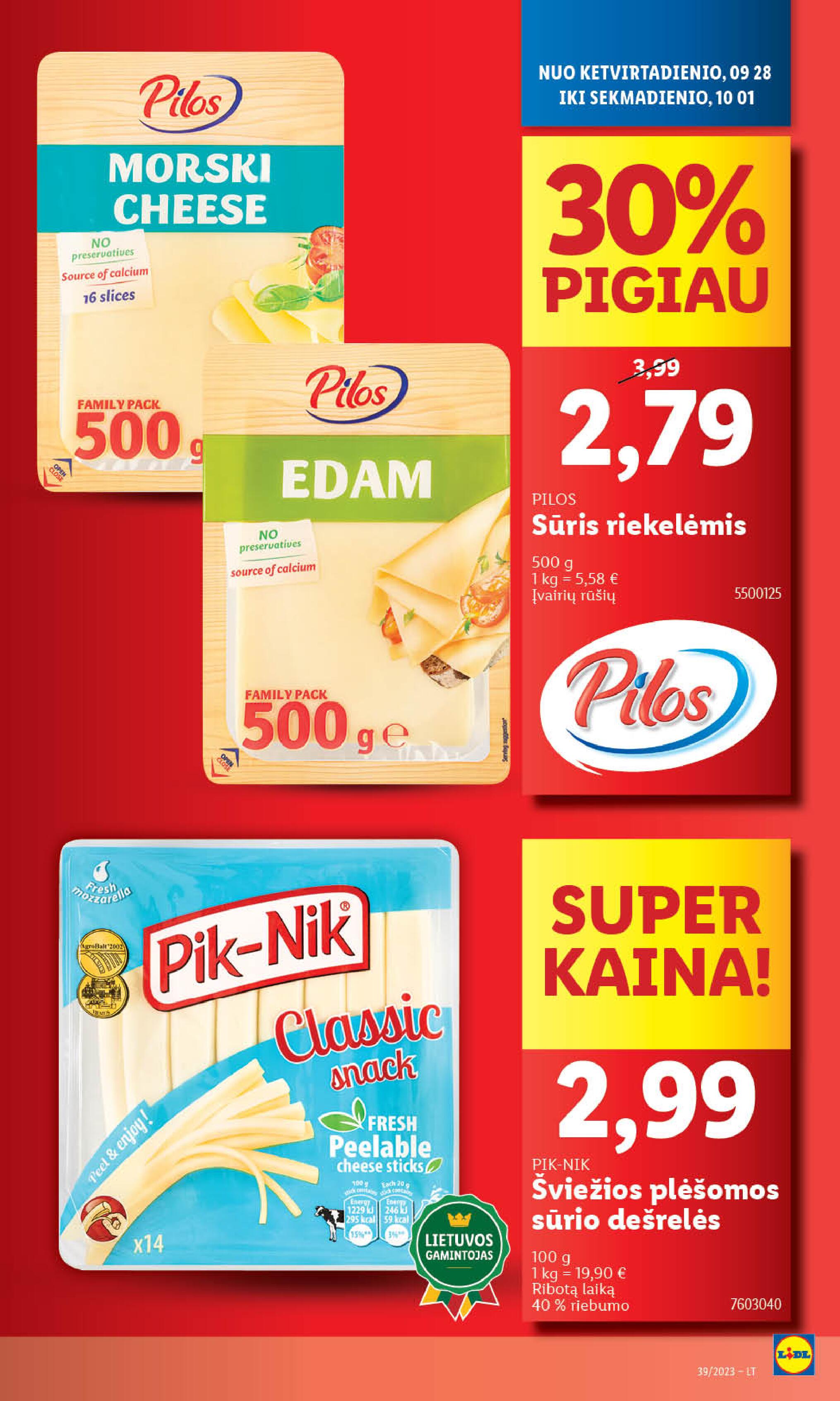 Naujausias LIDL kaininis katalogas 2023.09.25 - 2023.10.01