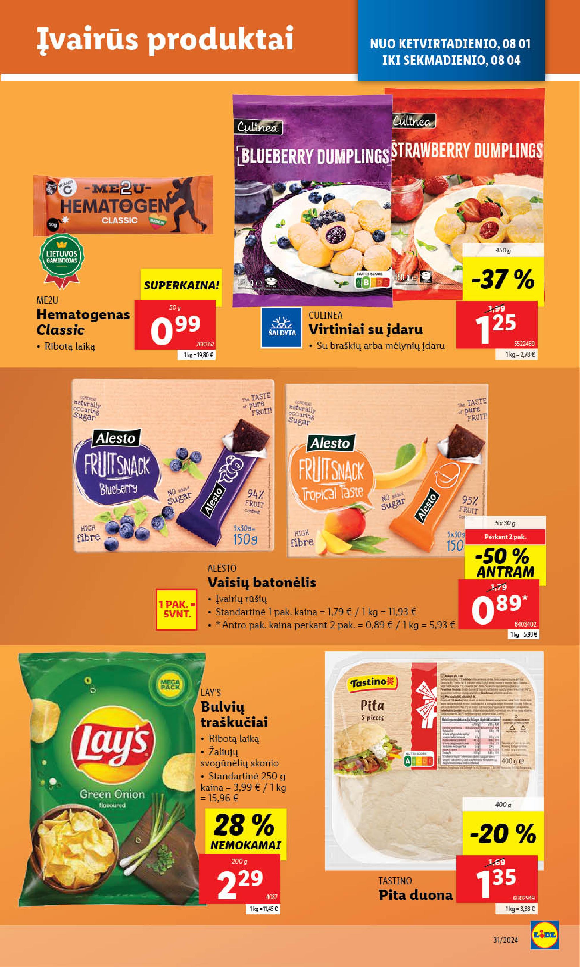Naujausias LIDL kaininis katalogas 2024.07.29 - 2024.08.04