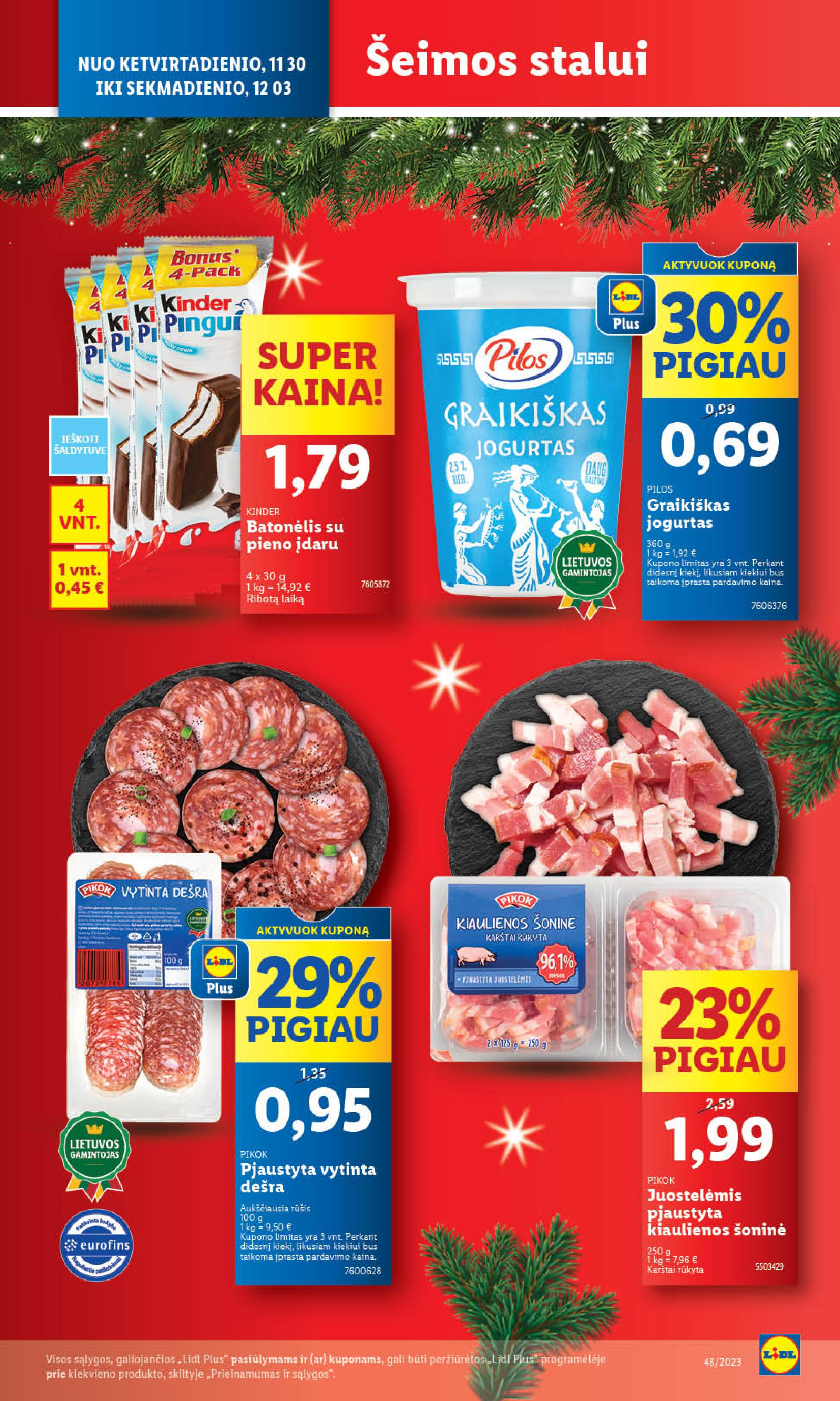 Naujausias LIDL kaininis katalogas 2023.11.27 - 2023.12.03