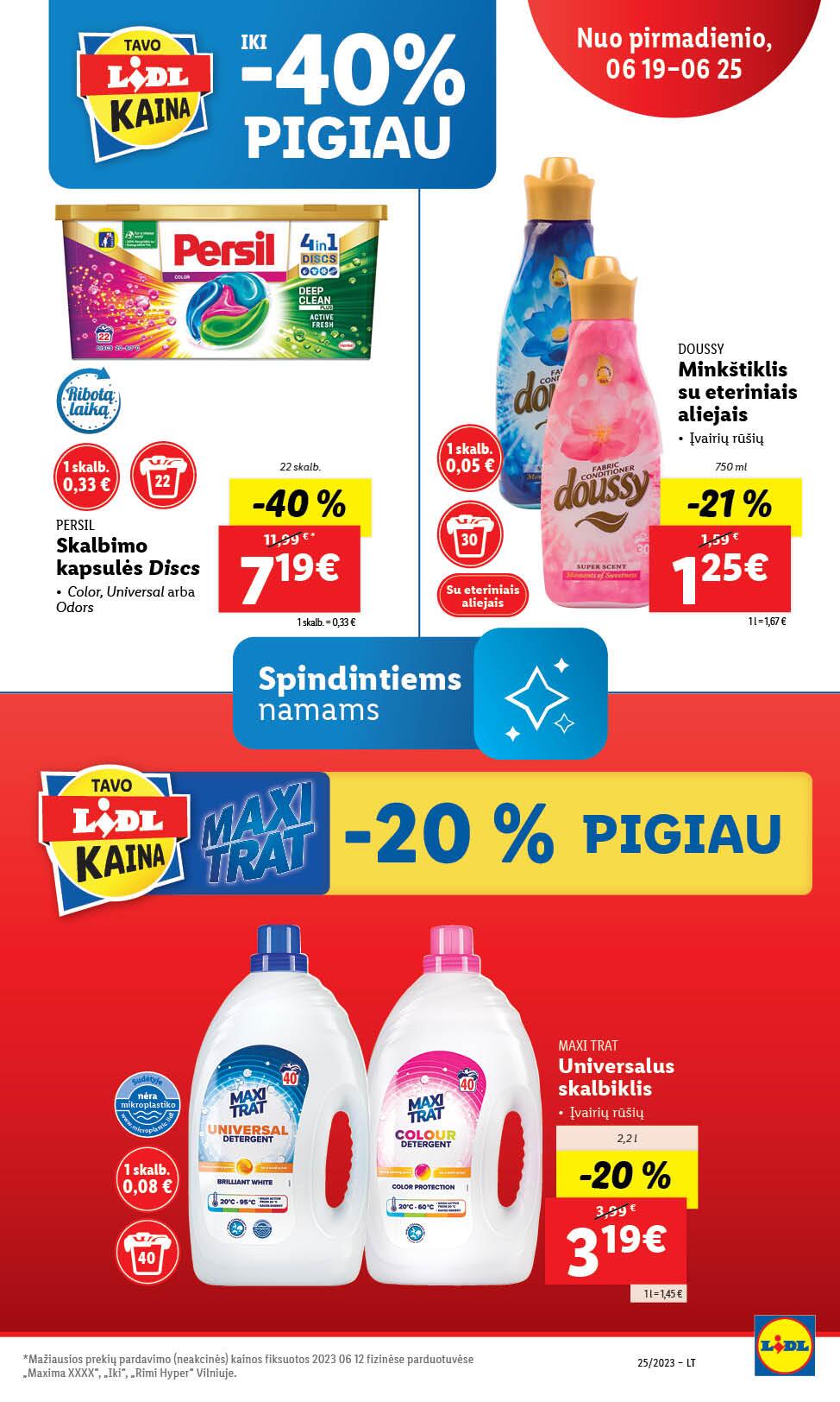 Naujausias LIDL kaininis katalogas 2023.06.19 - 2023.06.25
