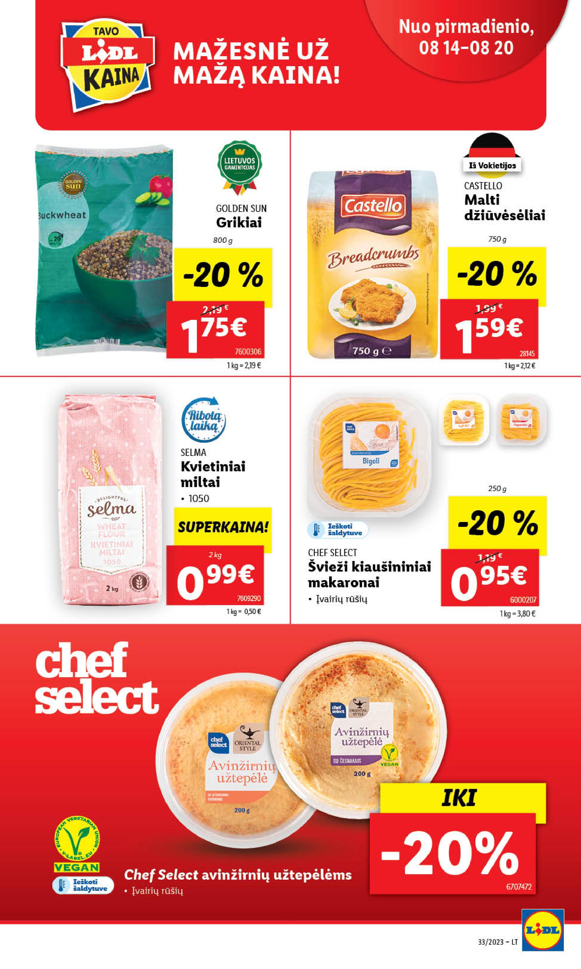 Naujausias LIDL kaininis katalogas 2023.08.14 - 2023.08.20