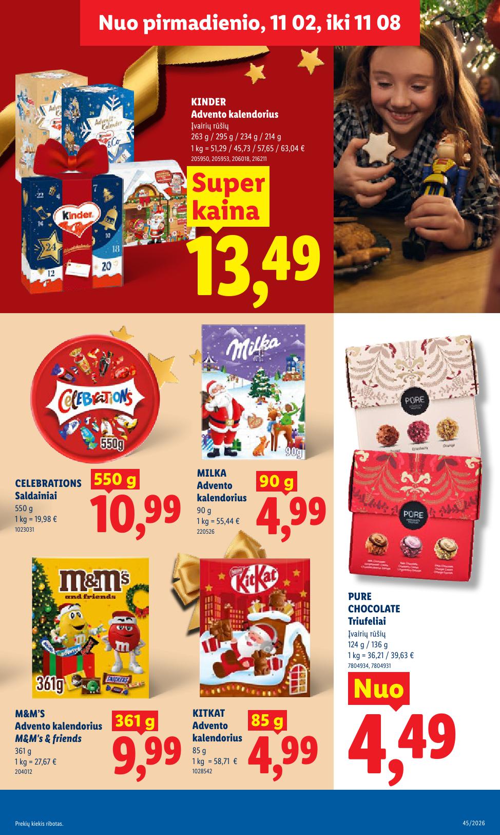 Naujausias LIDL kaininis katalogas 2026.11.02 - 2026.11.08