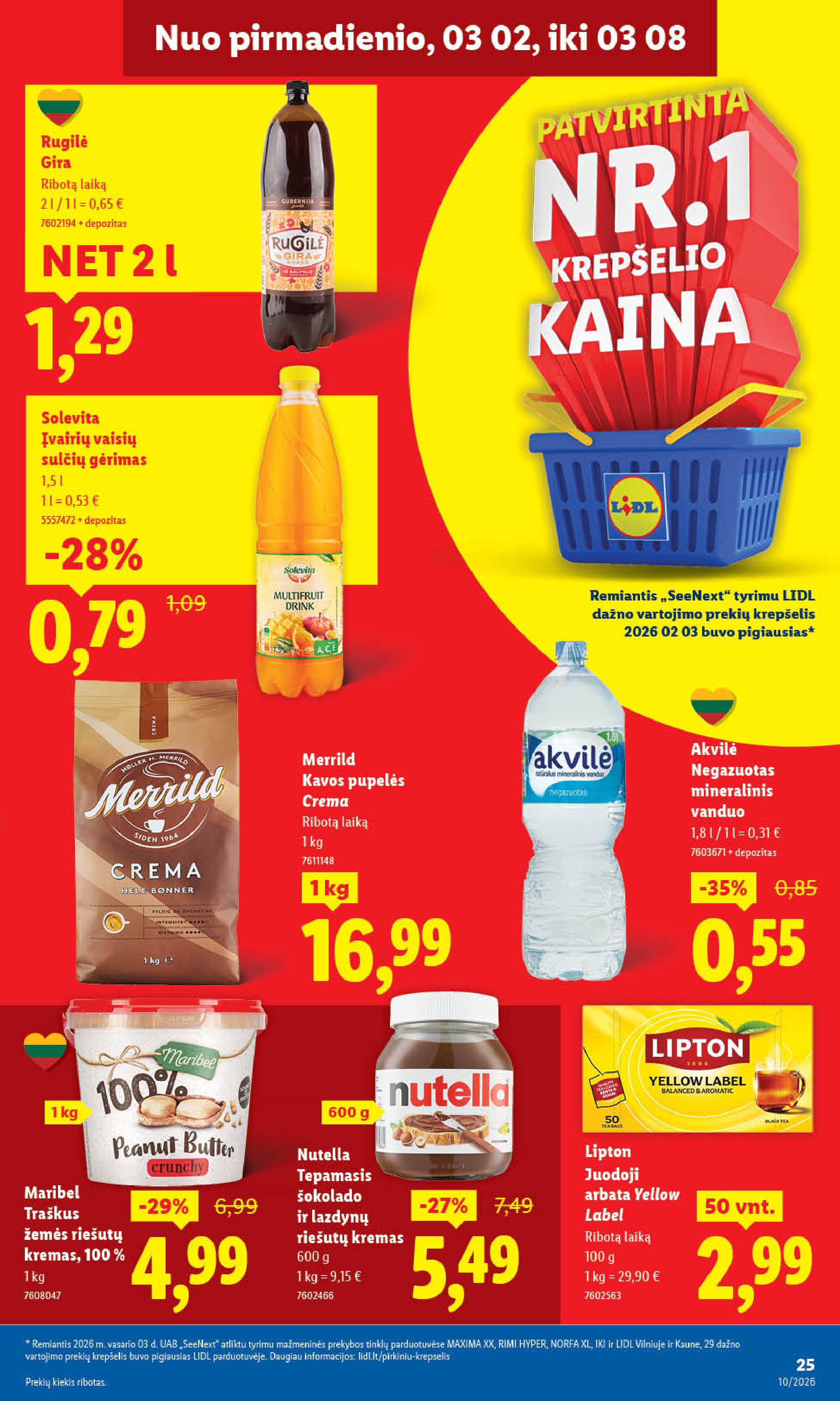 Naujausias LIDL kaininis katalogas 2026.03.02 - 2026.03.08