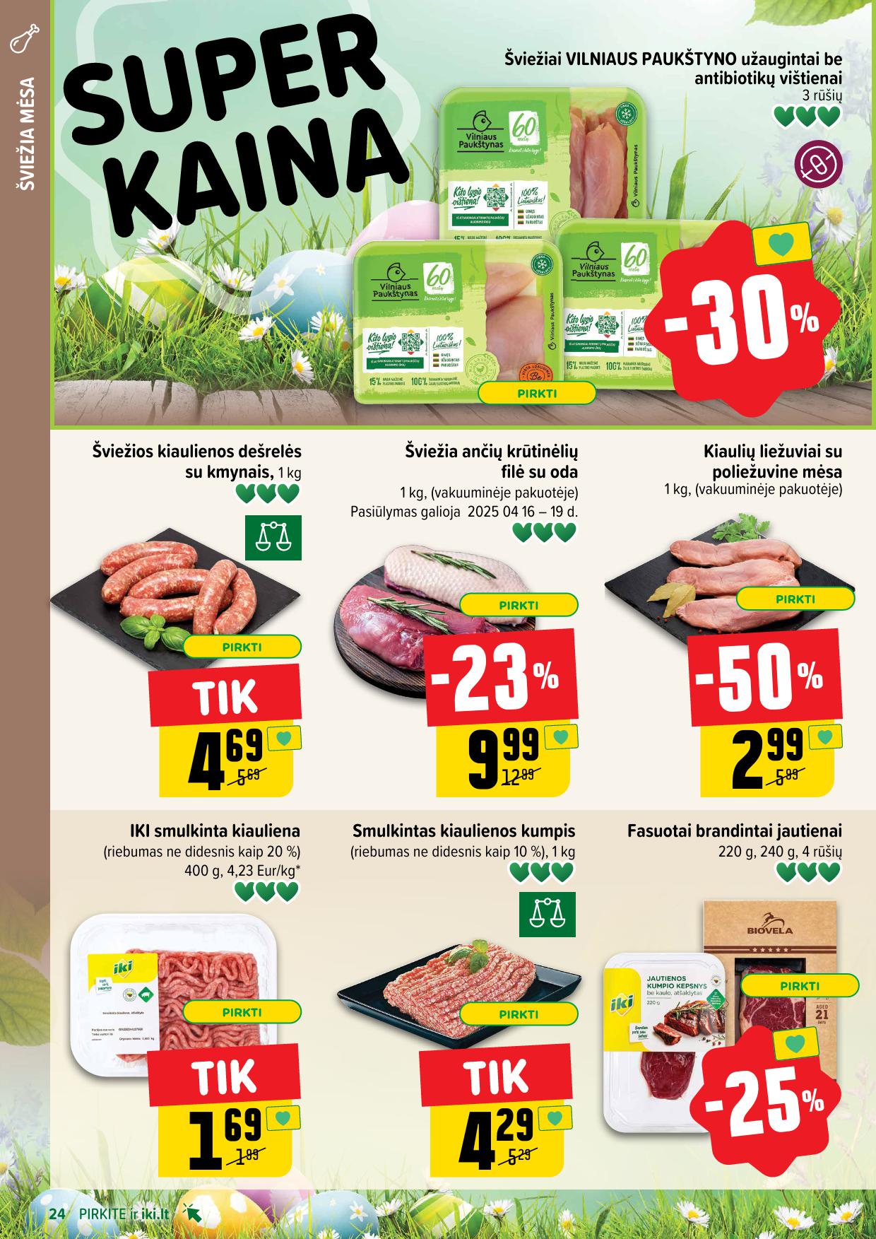 Naujausias IKI kaininis katalogas 2025.04.14 - 2025.04.19