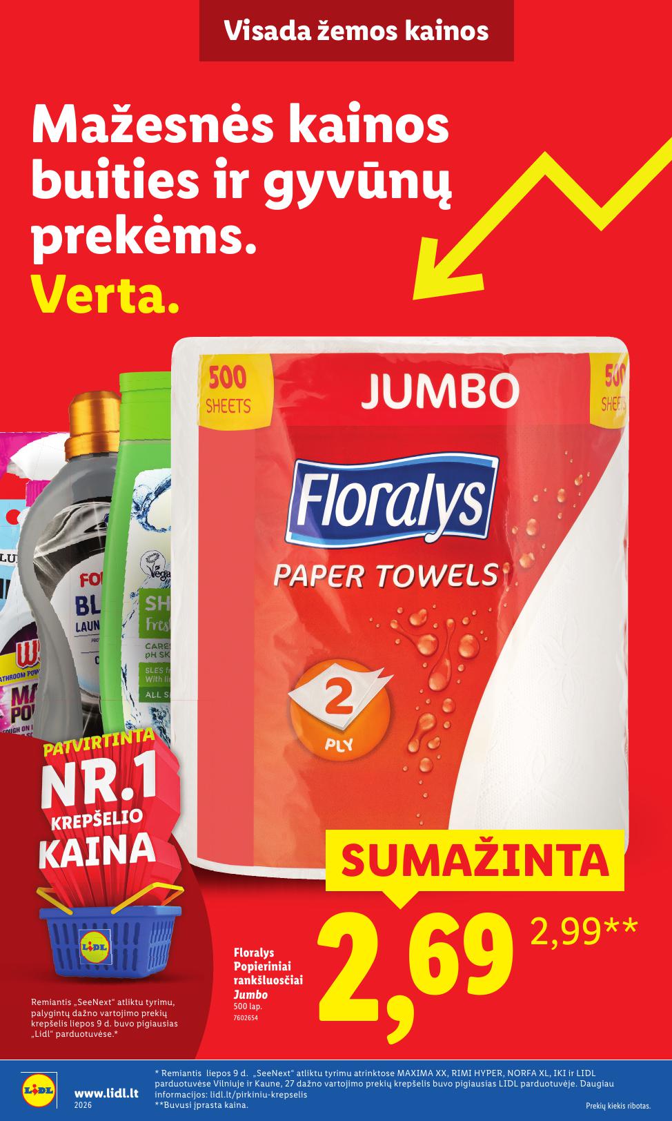 LIDL nuolaidų katalogas "Nr.1 Pažadas Jums"