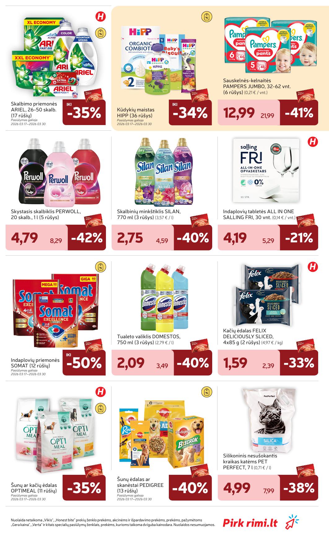 Naujausias RIMI kaininis katalogas 2026.03.24 - 2026.03.30