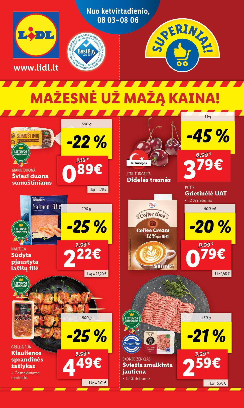 Naujausias LIDL kaininis katalogas 2023.07.31 - 2023.08.06