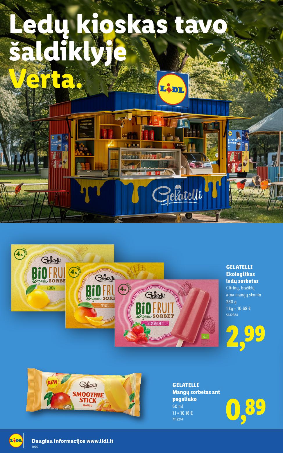 LIDL katalogas "Daugiau ledų, daugiau vasaros"