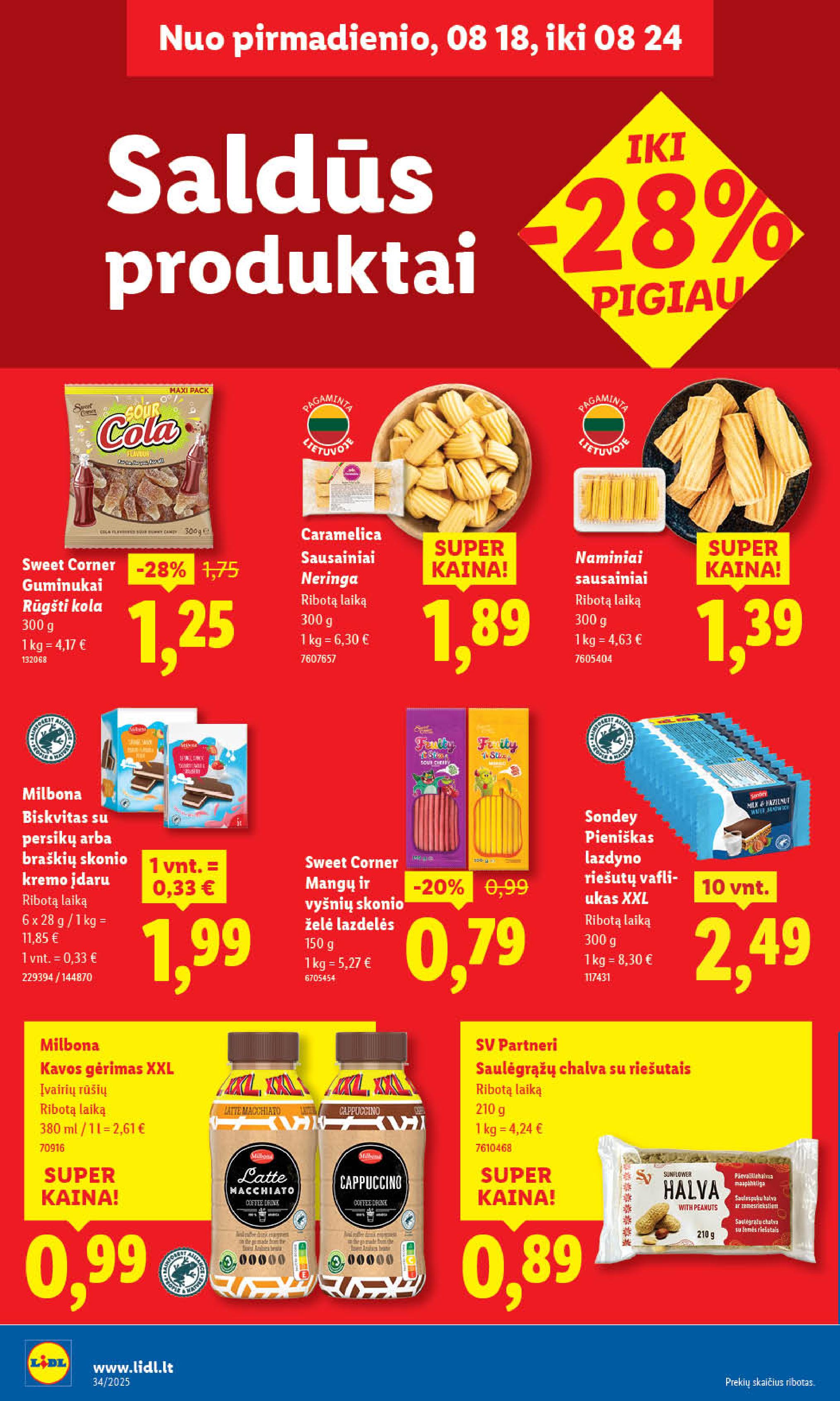 Naujausias LIDL kaininis katalogas 2025.08.18 - 2025.08.24
