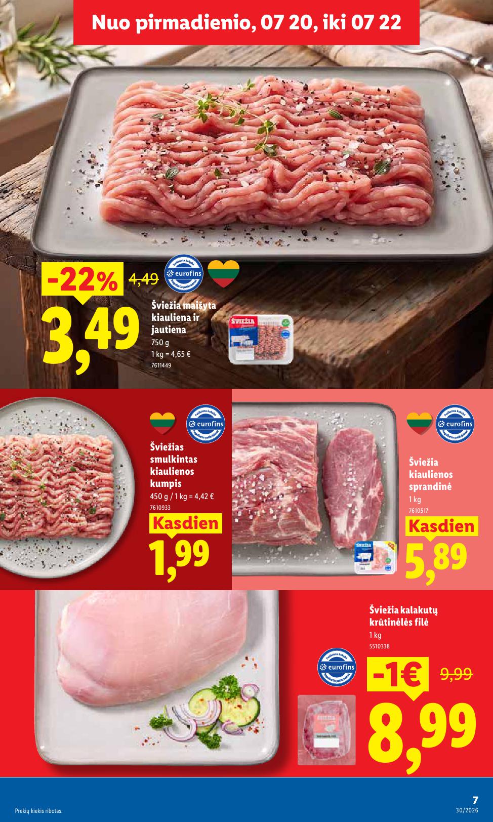Naujausias LIDL kaininis katalogas 2026.07.20 - 2026.07.26