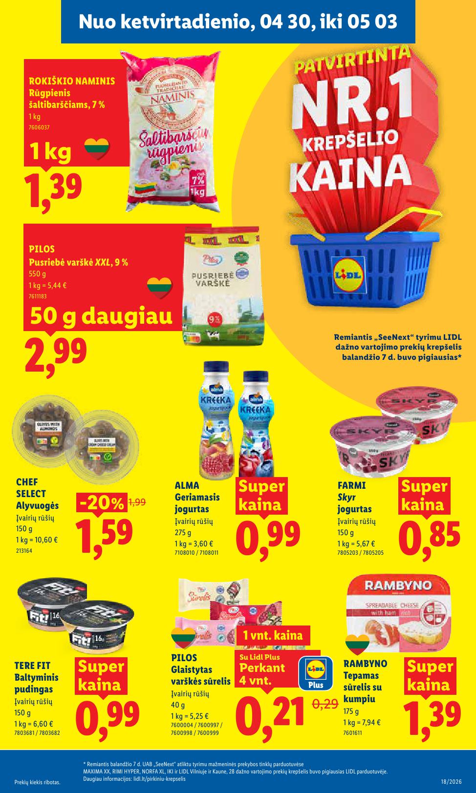 Naujausias LIDL kaininis katalogas 2026.04.27 - 2026.05.03