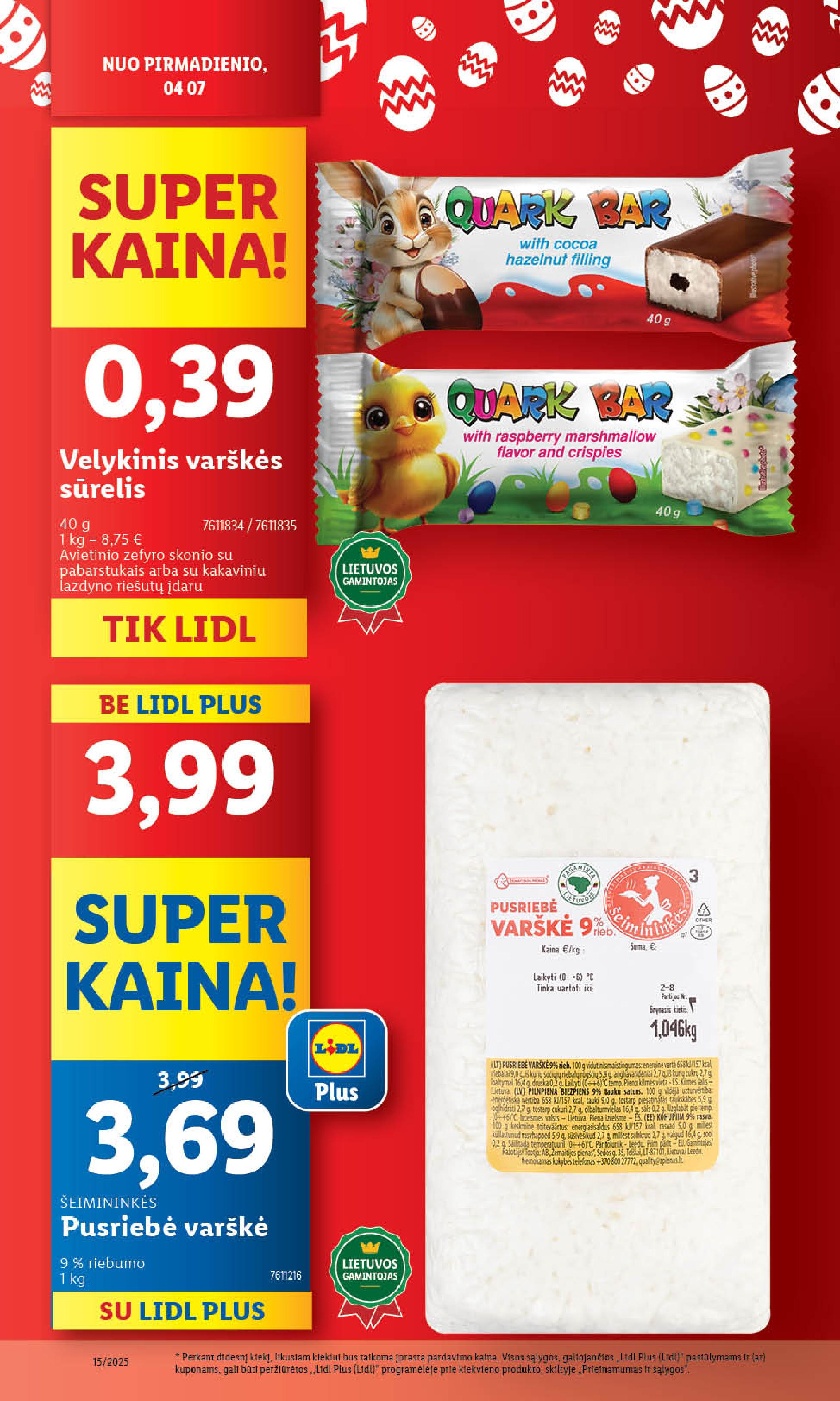 Naujausias LIDL kaininis katalogas 2025.04.07 - 2025.04.13