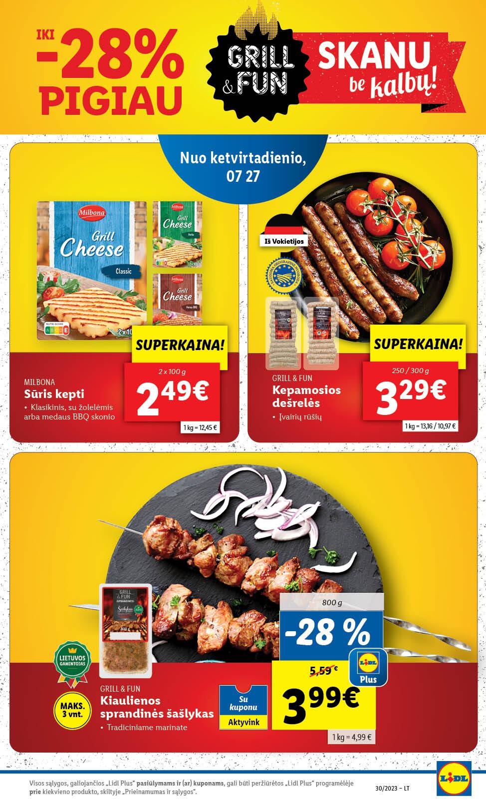 Naujausias LIDL kaininis katalogas 2023.07.24 - 2023.07.30