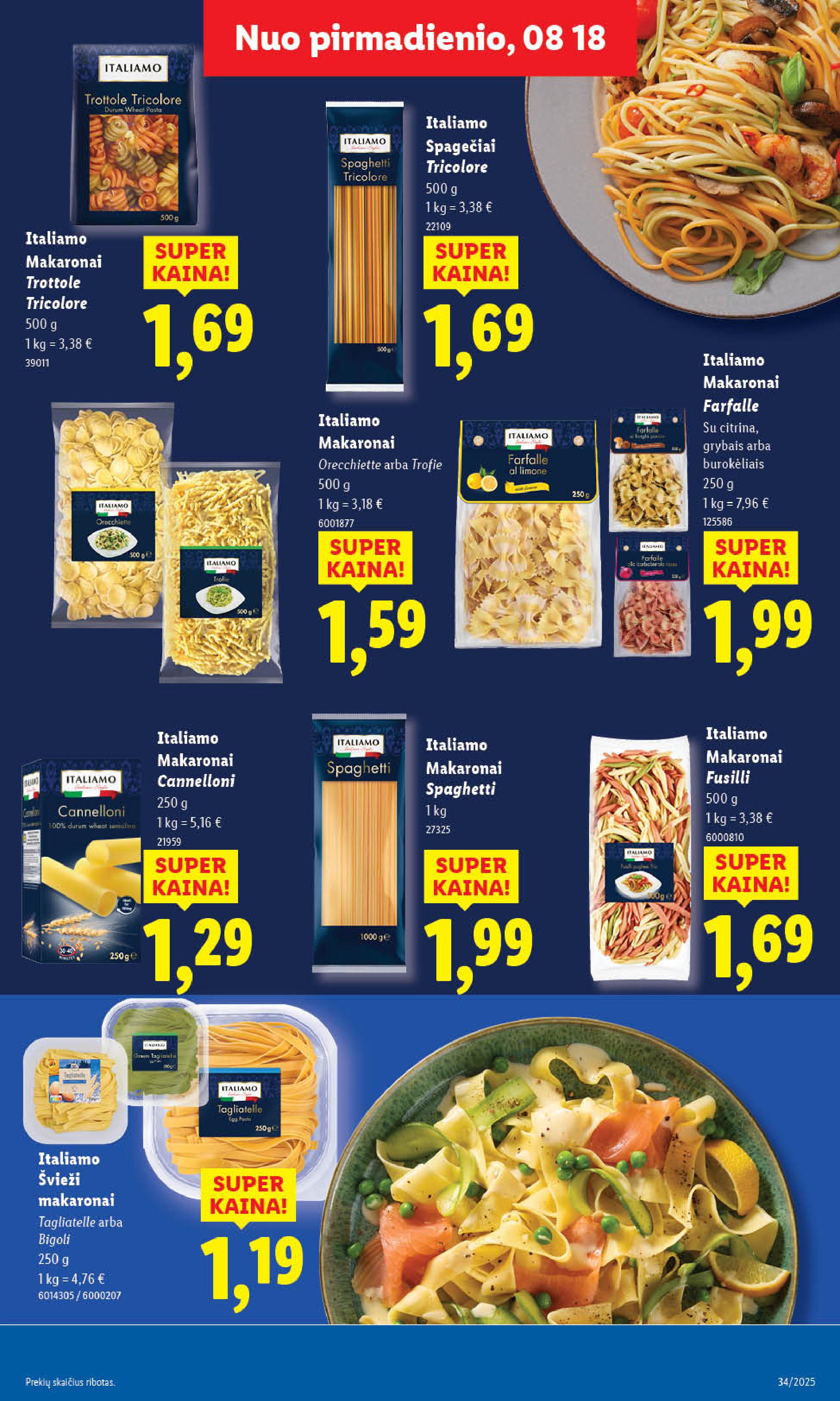 Naujausias LIDL kaininis katalogas 2025.08.18 - 2025.08.24