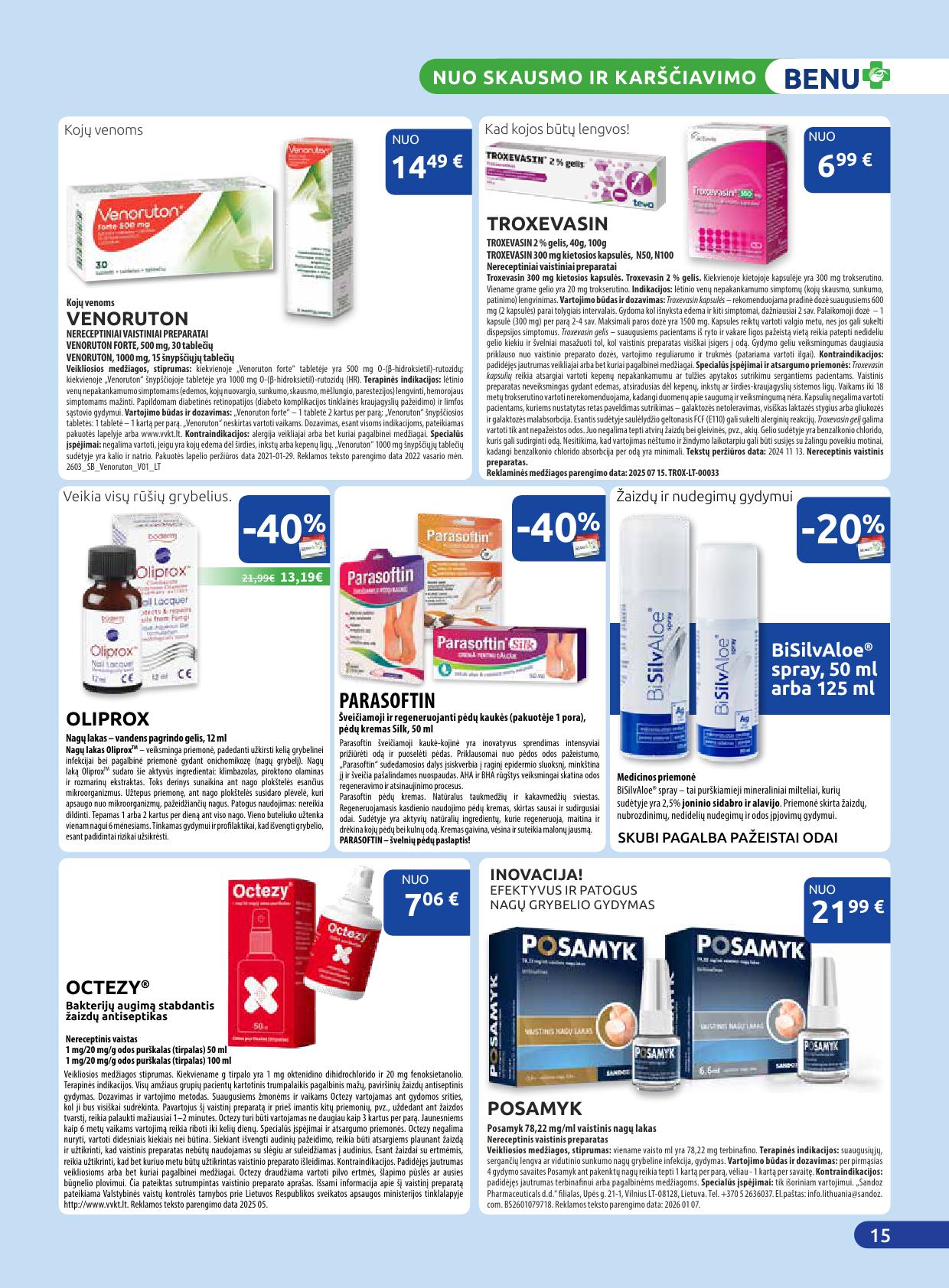 BENU vaistinės akcijų ir nuolaidų leidinys 2026.04.01 - 2026.04.30