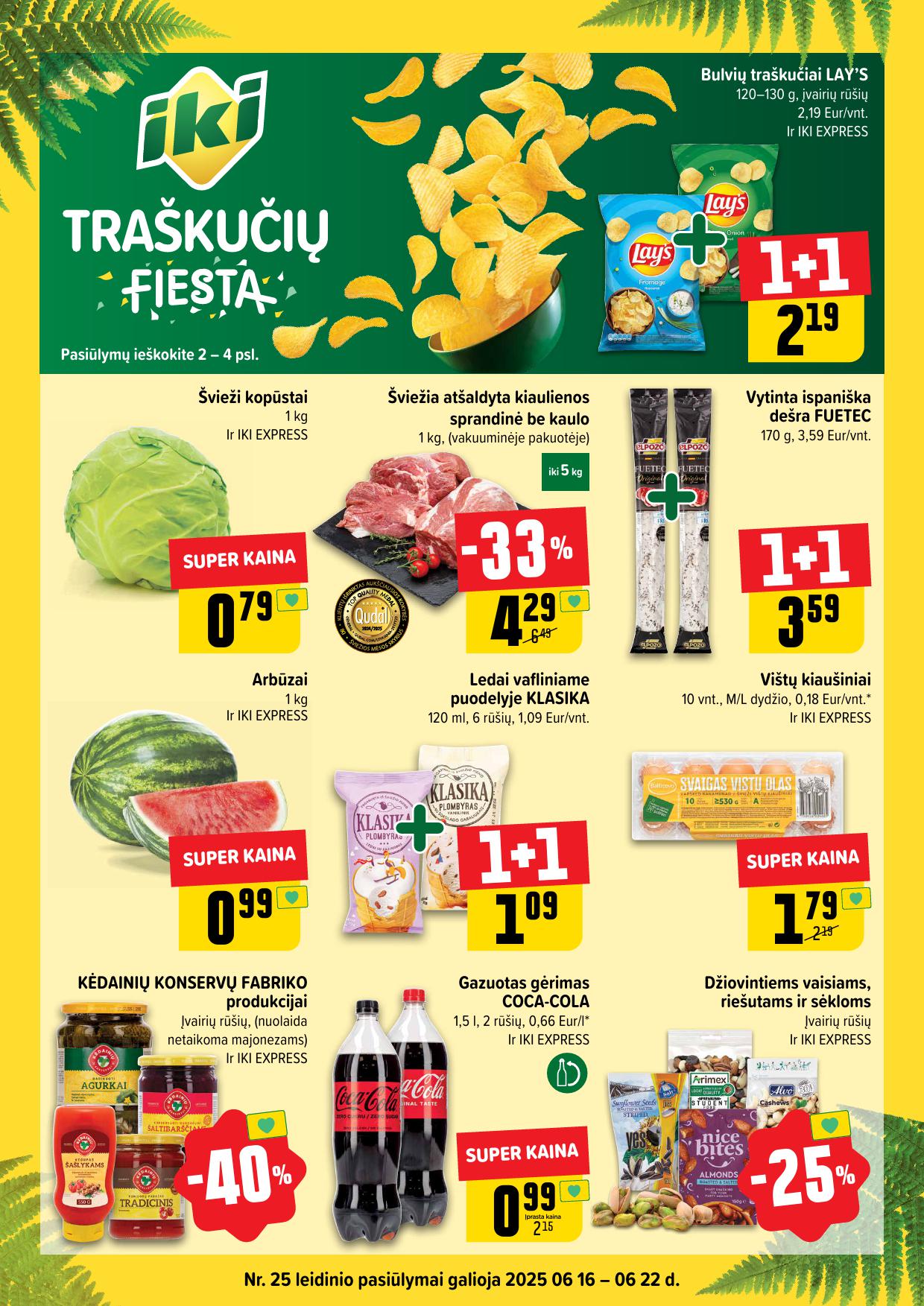Naujausias IKI kaininis katalogas 2025.06.16 - 2025.06.22