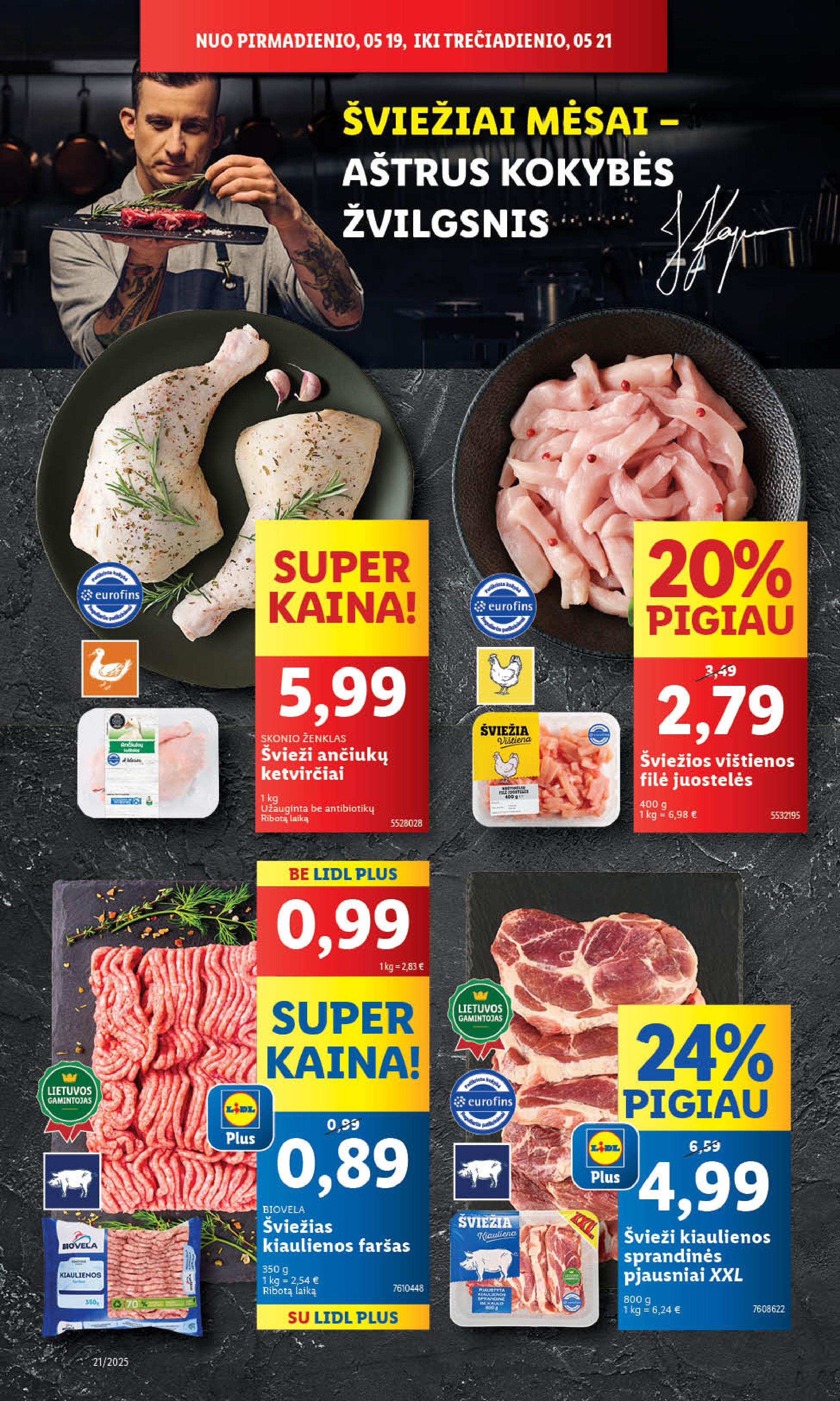 Naujausias LIDL kaininis katalogas 2025.05.19 - 2025.05.25