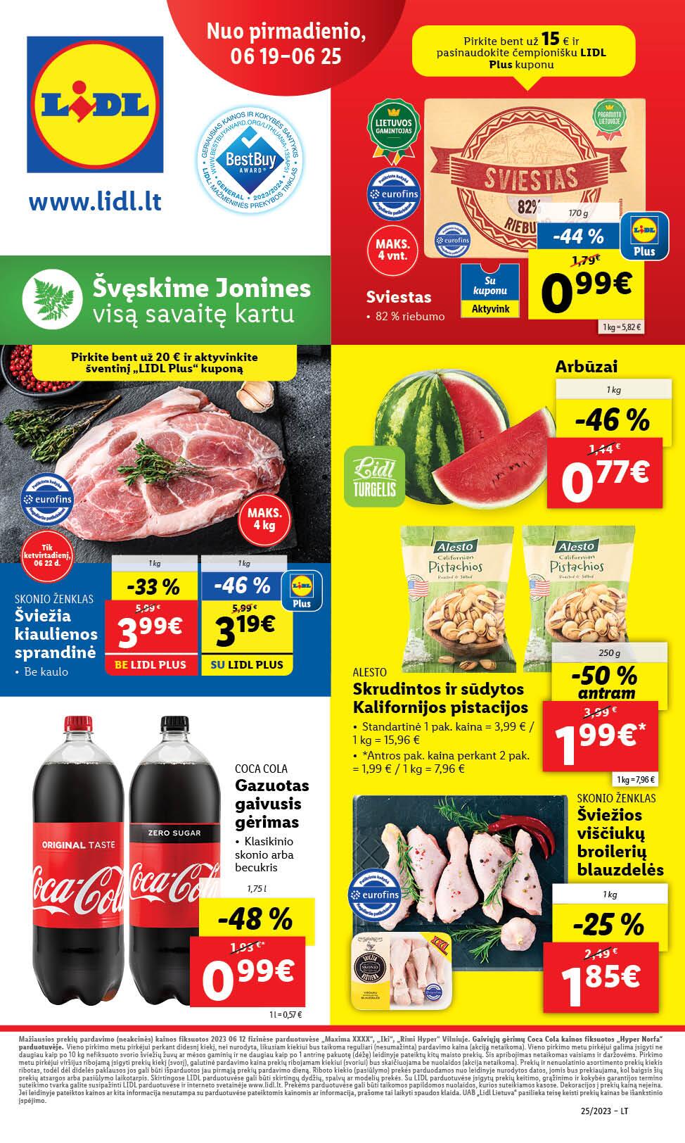 Naujausias LIDL kaininis katalogas 2023.06.19 - 2023.06.25