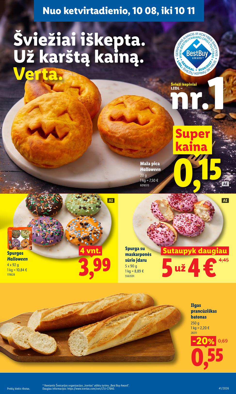 Naujausias LIDL kaininis katalogas 2026.10.05 - 2026.10.11