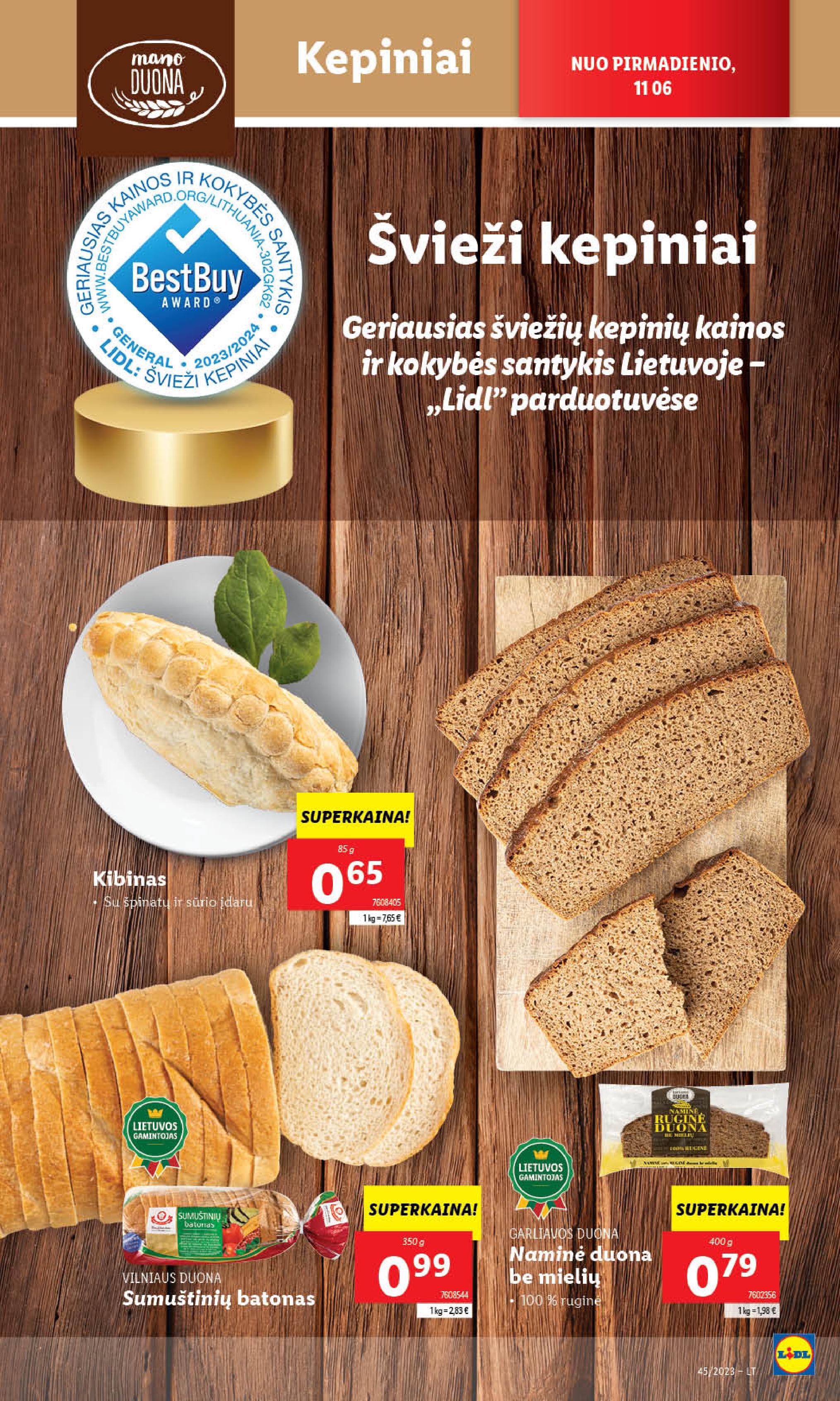 Naujausias LIDL kaininis katalogas 2023.11.06 - 2023.11.12