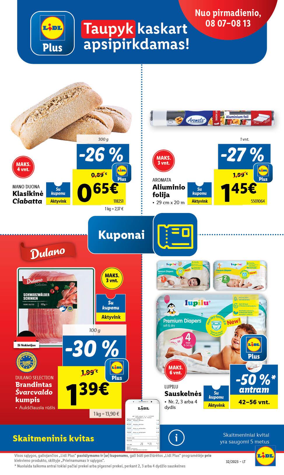 Naujausias LIDL kaininis katalogas 2023.08.07 - 2023.08.13