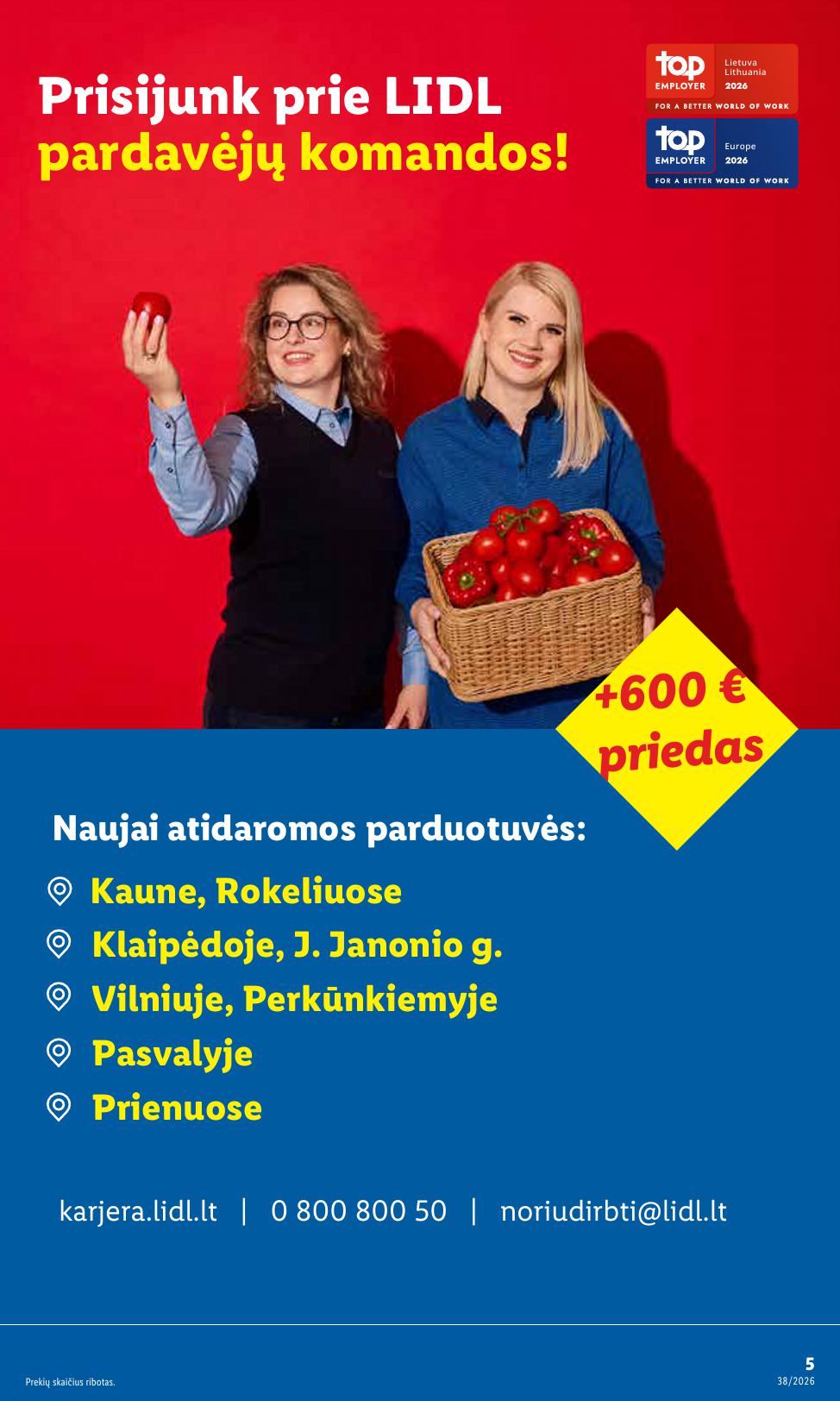 LIDL ne maisto prekių leidinys 2026.09.14 - 2026.09.20
