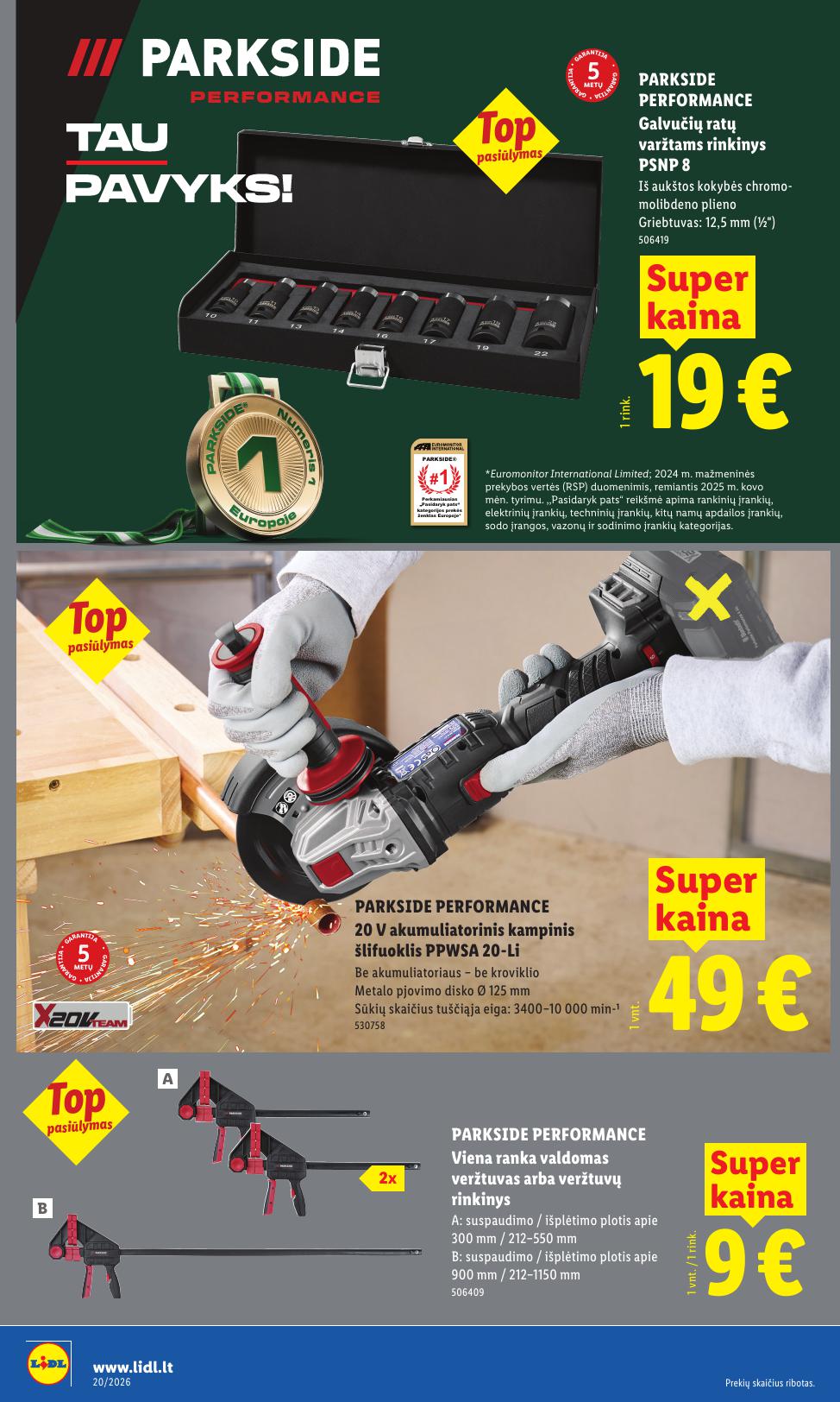 LIDL ne maisto prekių leidinys 2026.05.11 - 2026.05.17
