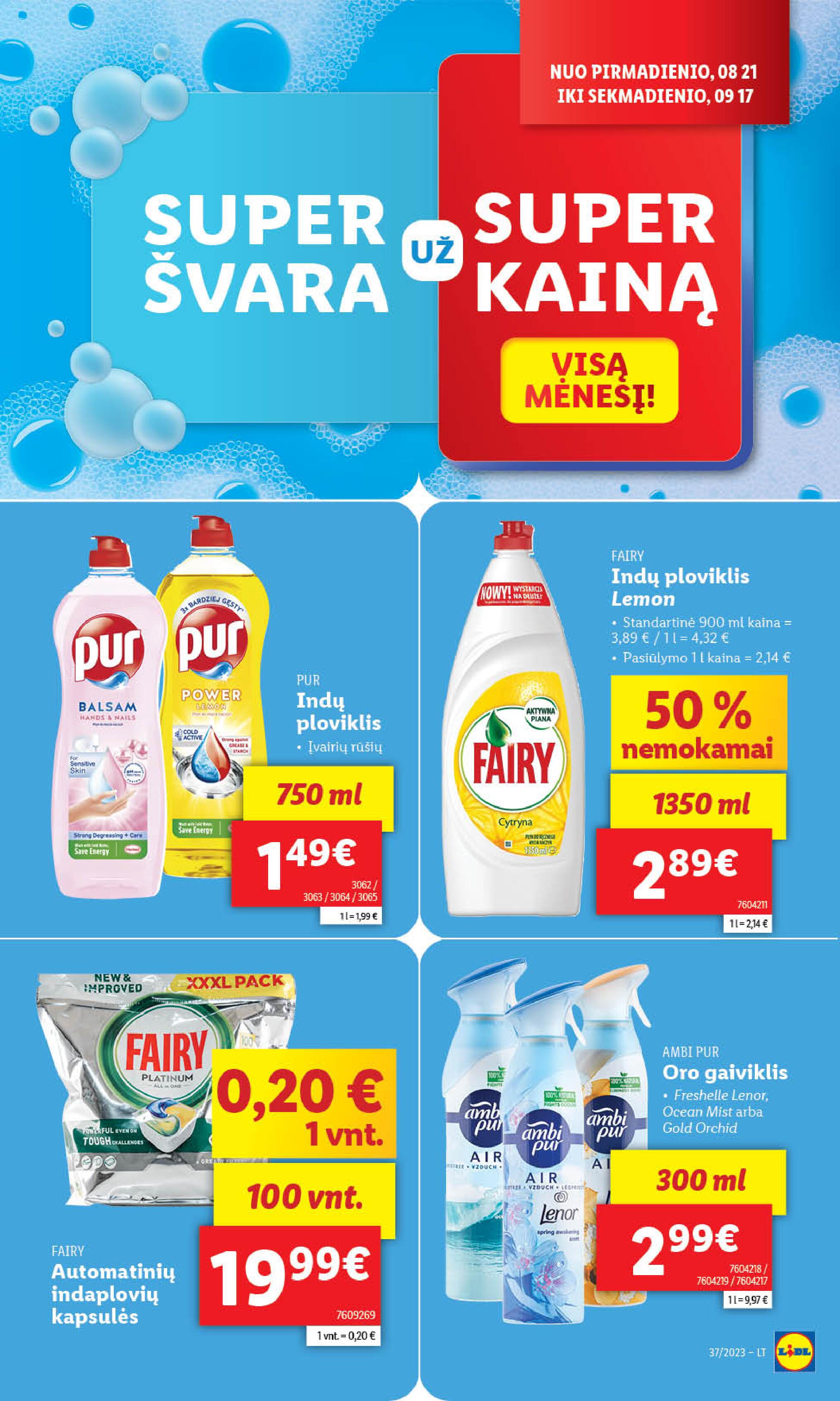 Naujausias LIDL kaininis katalogas 2023.09.11 - 2023.09.17