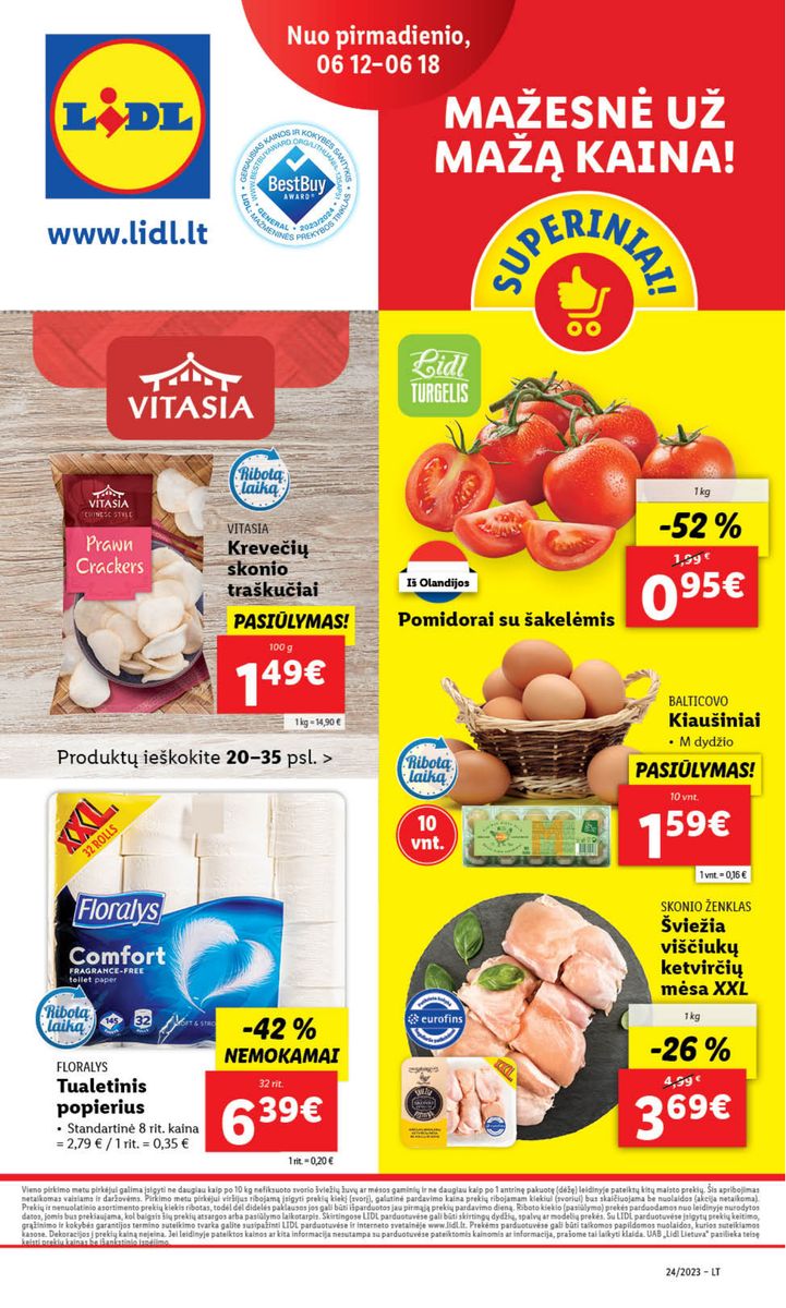 Naujausias LIDL kaininis katalogas 2023.06.12 - 2023.06.18