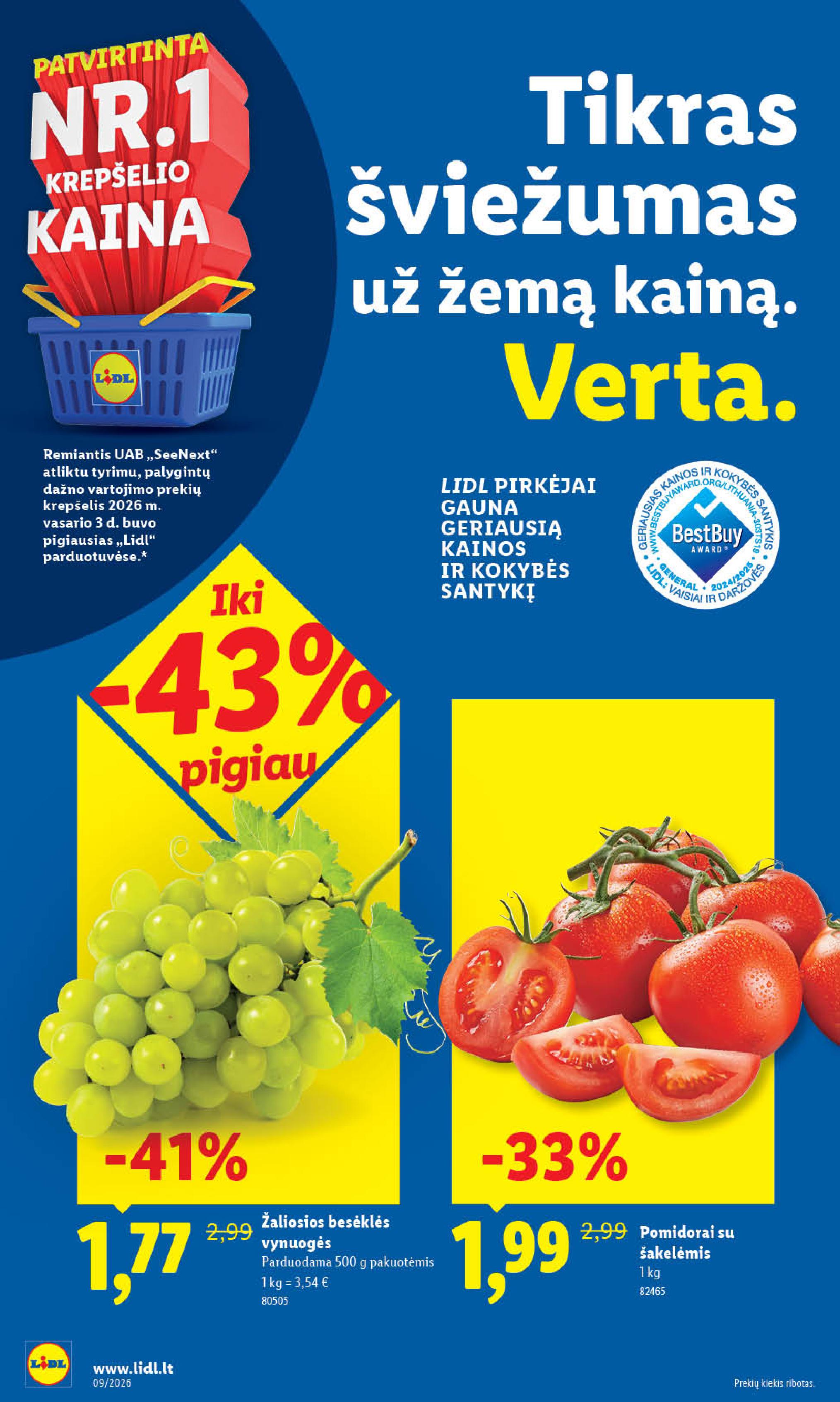 Naujausias LIDL kaininis katalogas 2026.02.23 - 2026.03.01