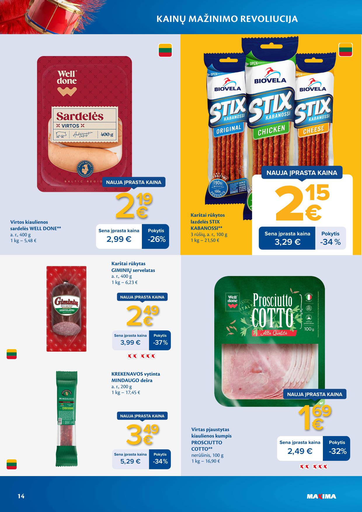 MAXIMA nuolaidų leidinys "Kainų mažinimo revoliucija"