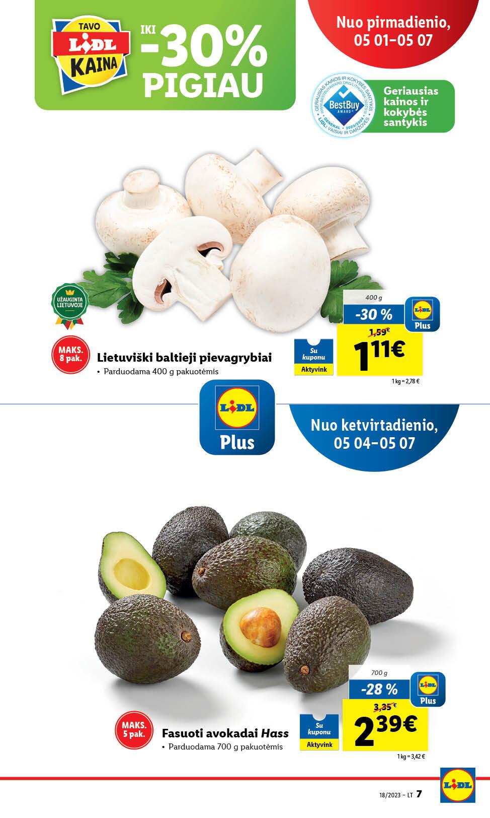 Naujausias LIDL kaininis katalogas 2023.05.01 - 2023.05.07