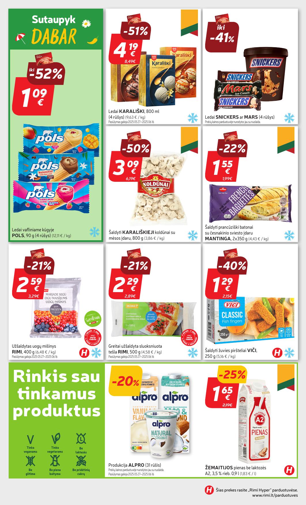 Naujausias RIMI kaininis katalogas 2025.05.27 - 2025.06.02